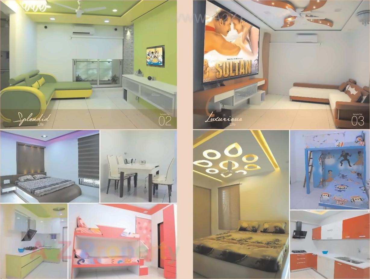 3D Elevation of real estate project Samvedna Heights (wing C Wind D) located at Vajdi, Rajkot, Gujarat