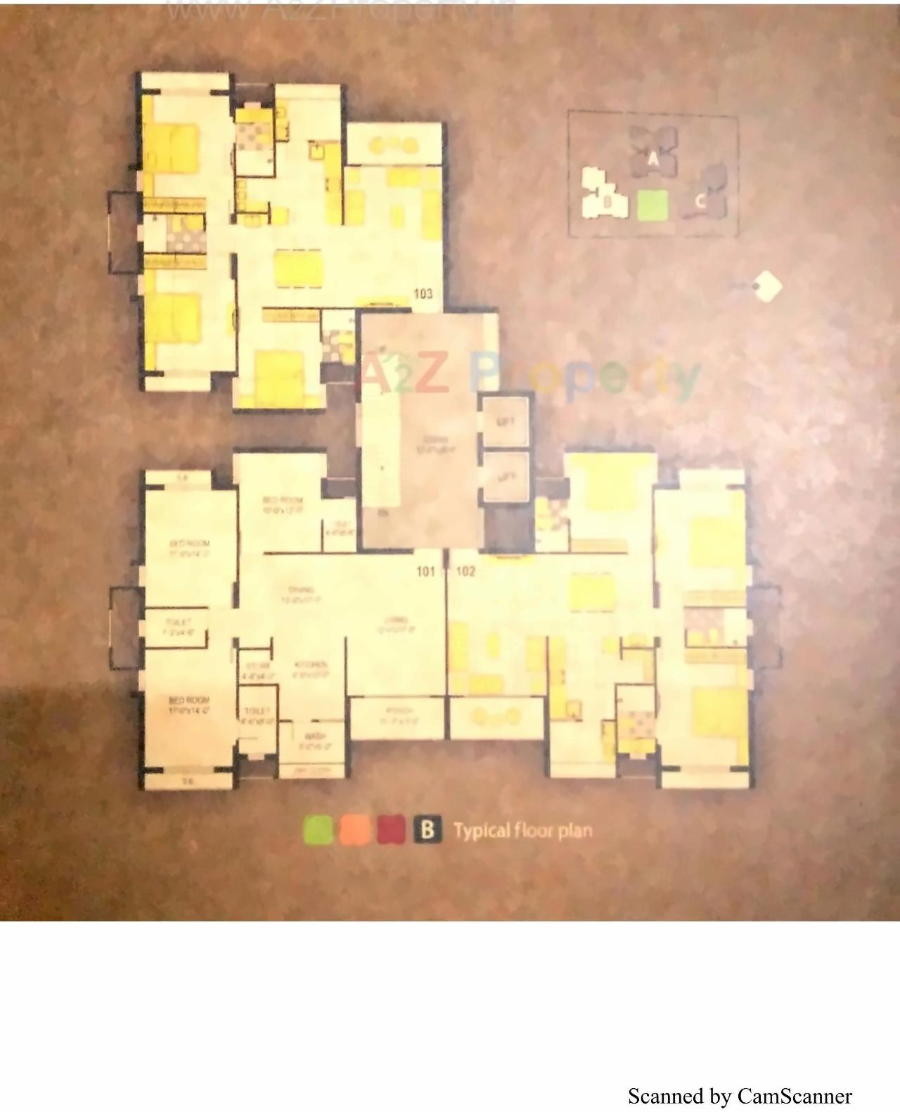 Layout of real estate project Sanidhya located at Mavdi, Rajkot, Gujarat