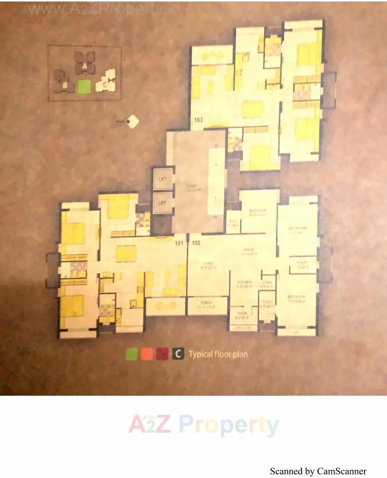 Layout of real estate project Sanidhya located at Mavdi, Rajkot, Gujarat