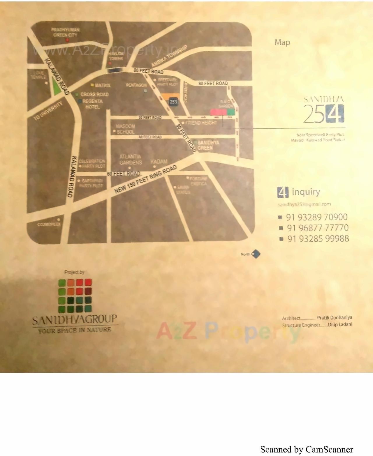  of real estate project Sanidhya located at Mavdi, Rajkot, Gujarat