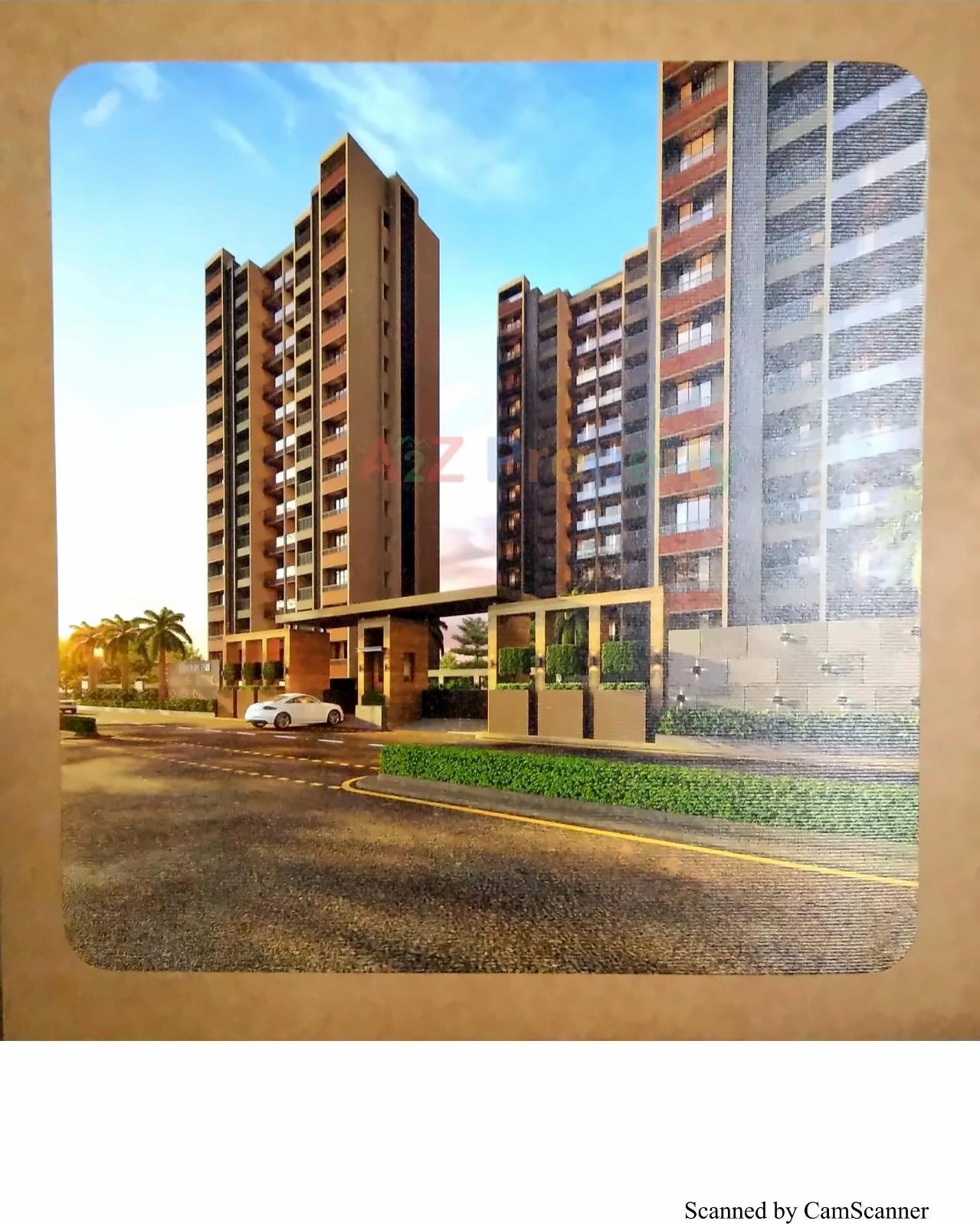 3D Elevation of real estate project Sanidhya located at Mavdi, Rajkot, Gujarat
