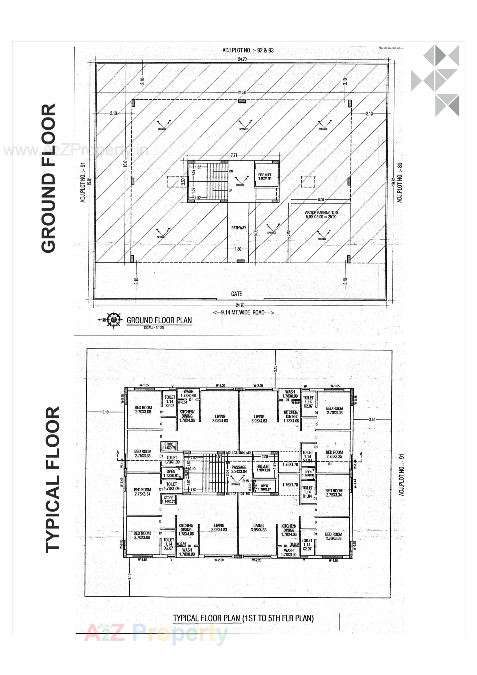 Layout of real estate project Sanidhya located at Ghanteshwar, Rajkot, Gujarat