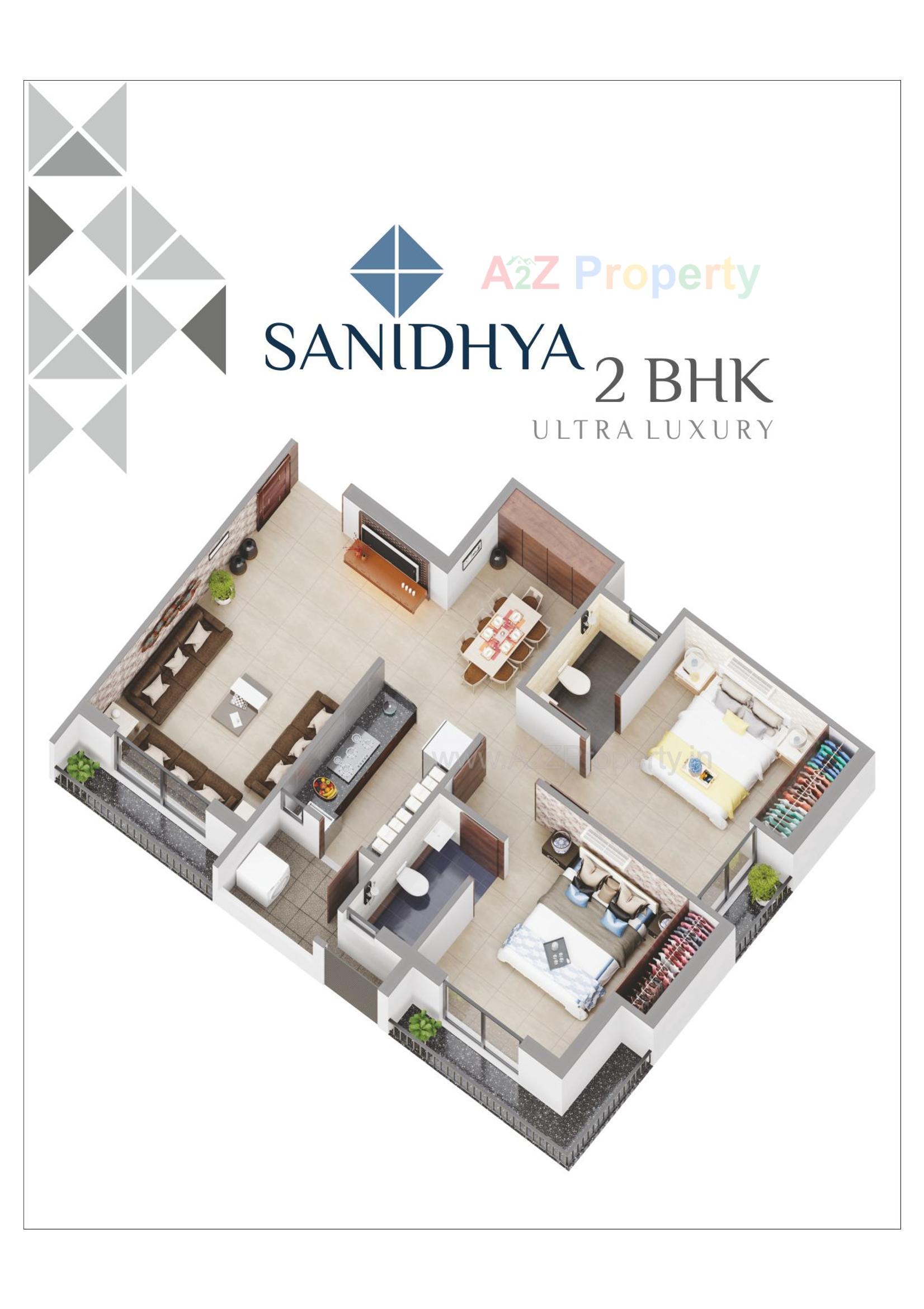 Layout of real estate project Sanidhya located at Ghanteshwar, Rajkot, Gujarat