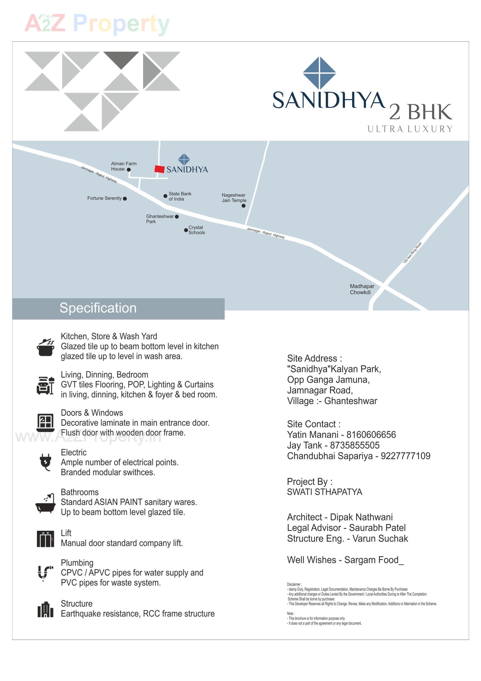  of real estate project Sanidhya located at Ghanteshwar, Rajkot, Gujarat