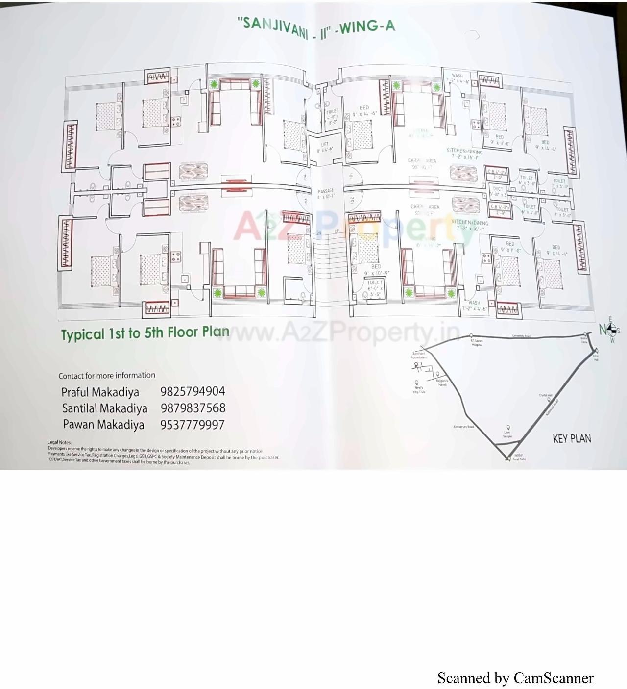  of real estate project Sanjivani Appartment located at Munjka, Rajkot, Gujarat