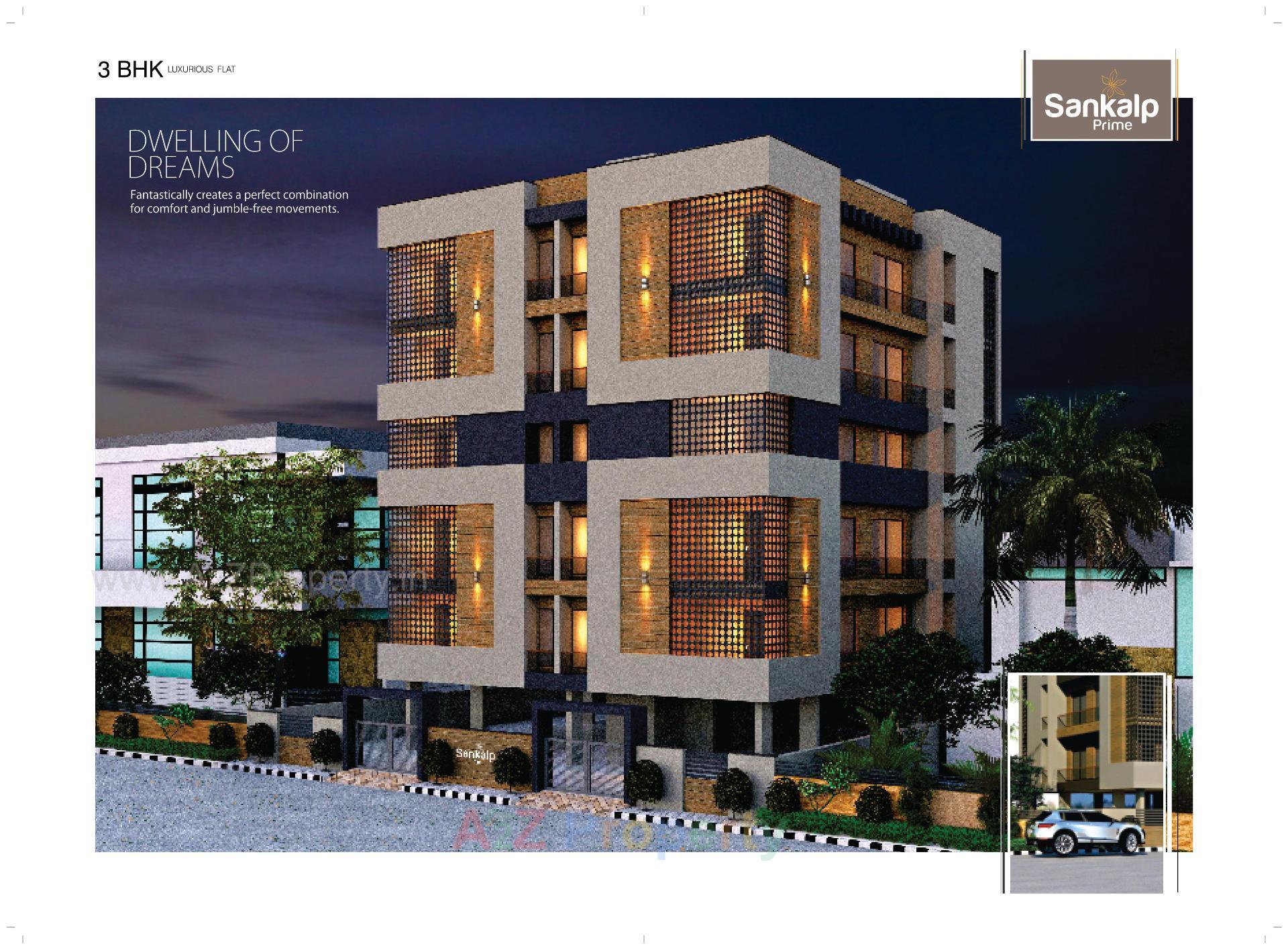 3D Elevation of real estate project Sankalp Prime located at Rajkot, Rajkot, Gujarat