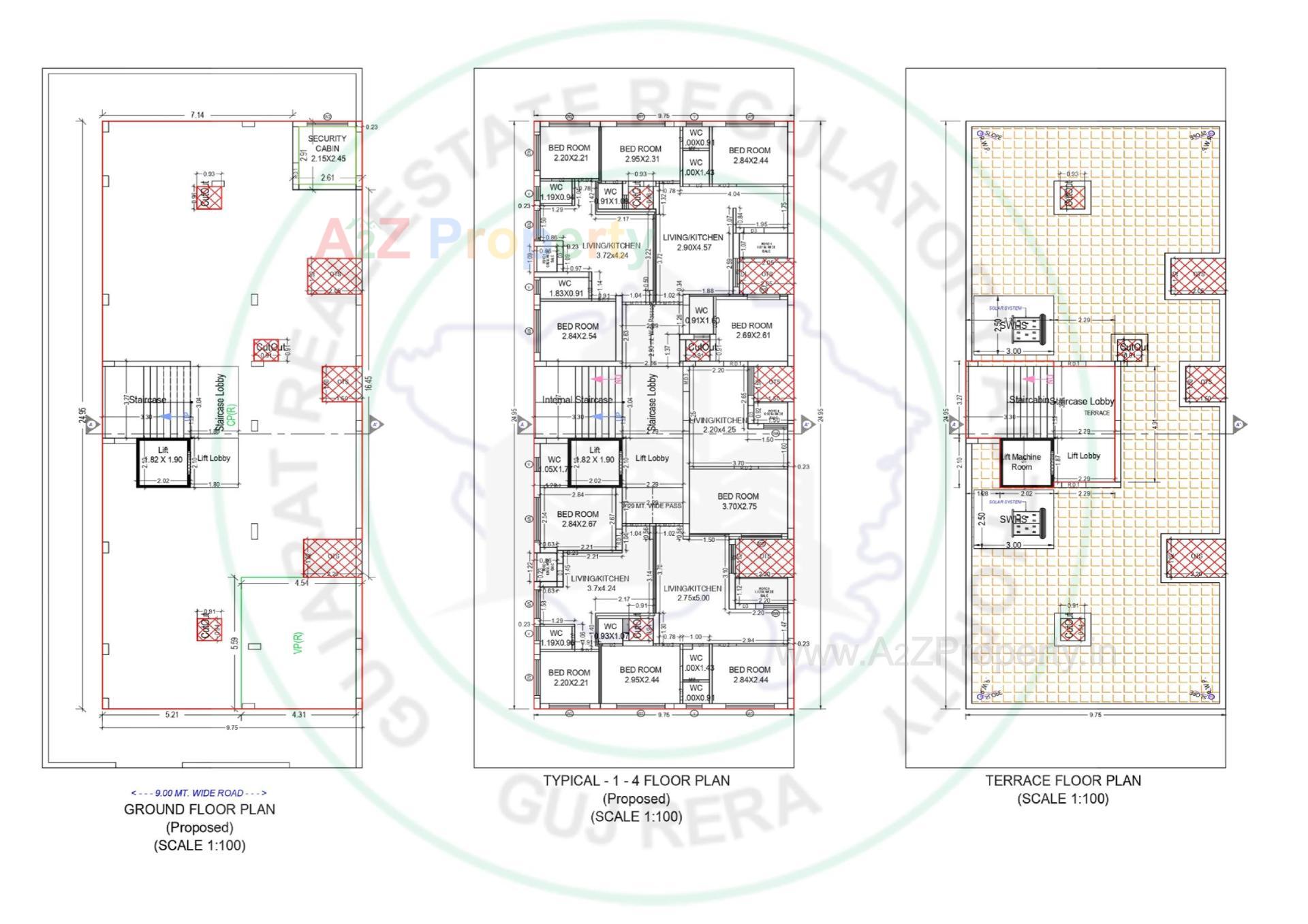Layout of real estate project Sankalp Residency located at Ghanteshwar, Rajkot, Gujarat