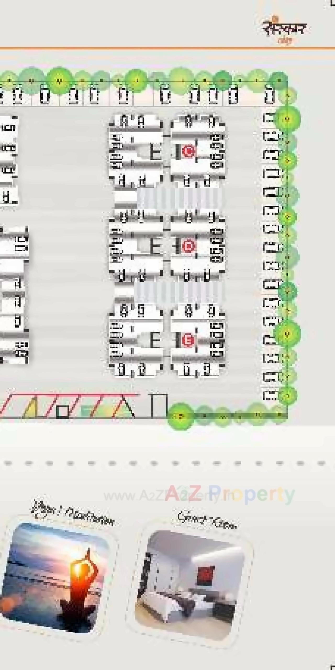 Layout of real estate project Sanskar City located at Mavdi, Rajkot, Gujarat