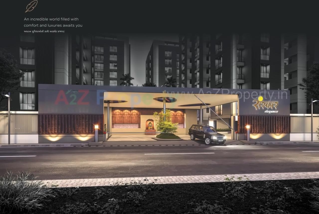 3D Elevation of real estate project Sanskar Elegance located at Rajkot, Rajkot, Gujarat