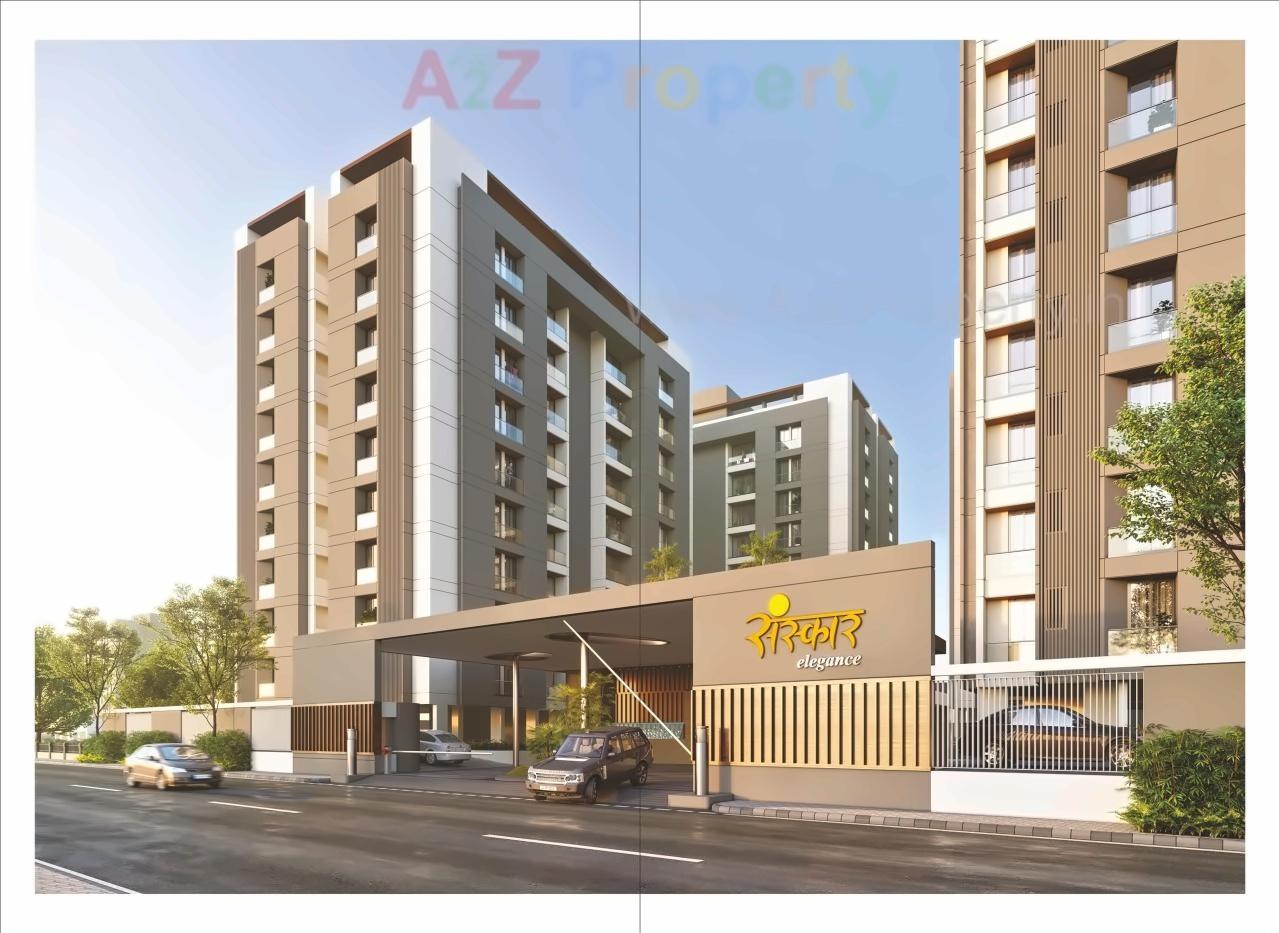 3D Elevation of real estate project Sanskar Elegance located at Rajkot, Rajkot, Gujarat