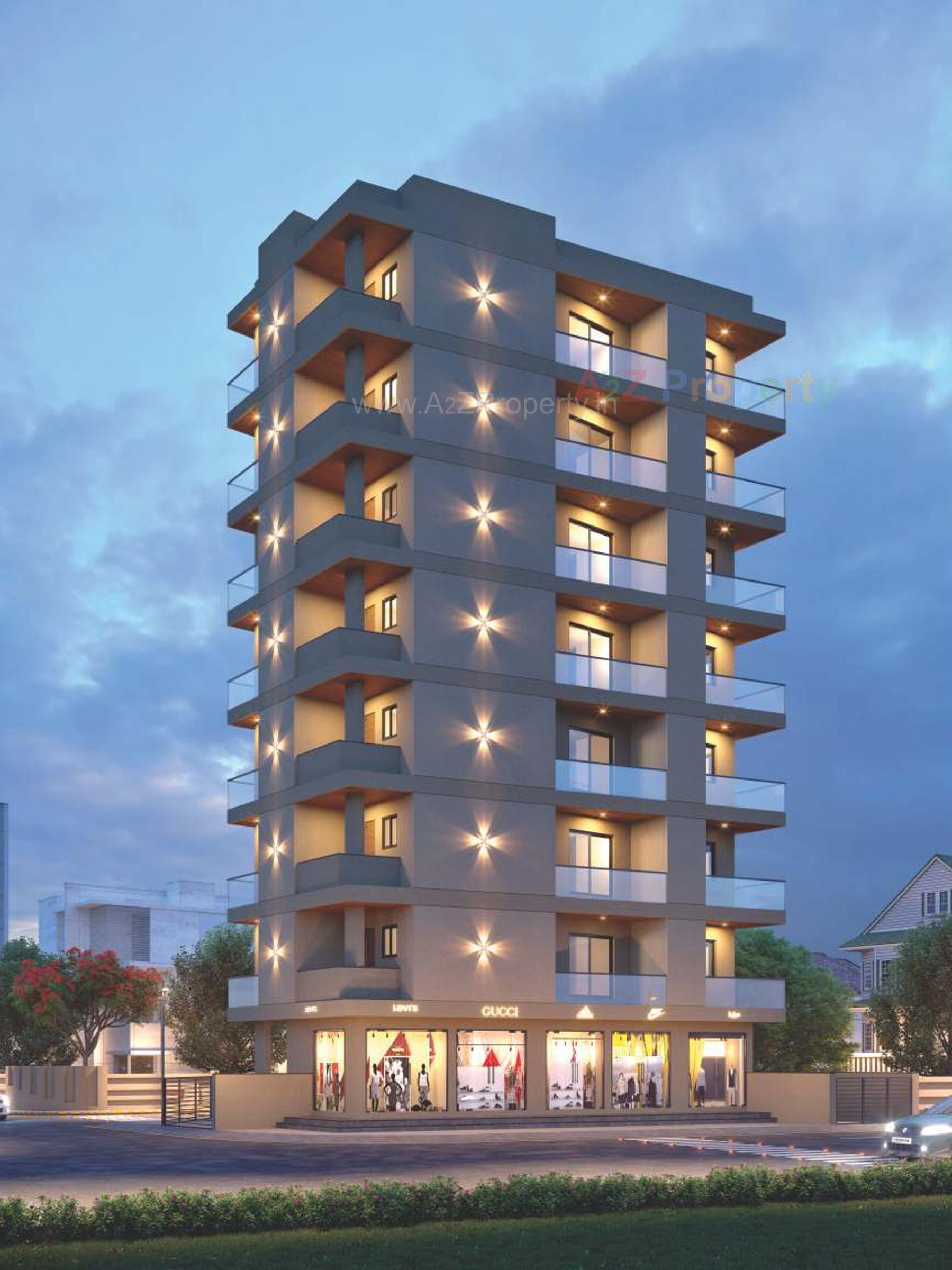3D Elevation of real estate project Sanskruti located at Raiya, Rajkot, Gujarat