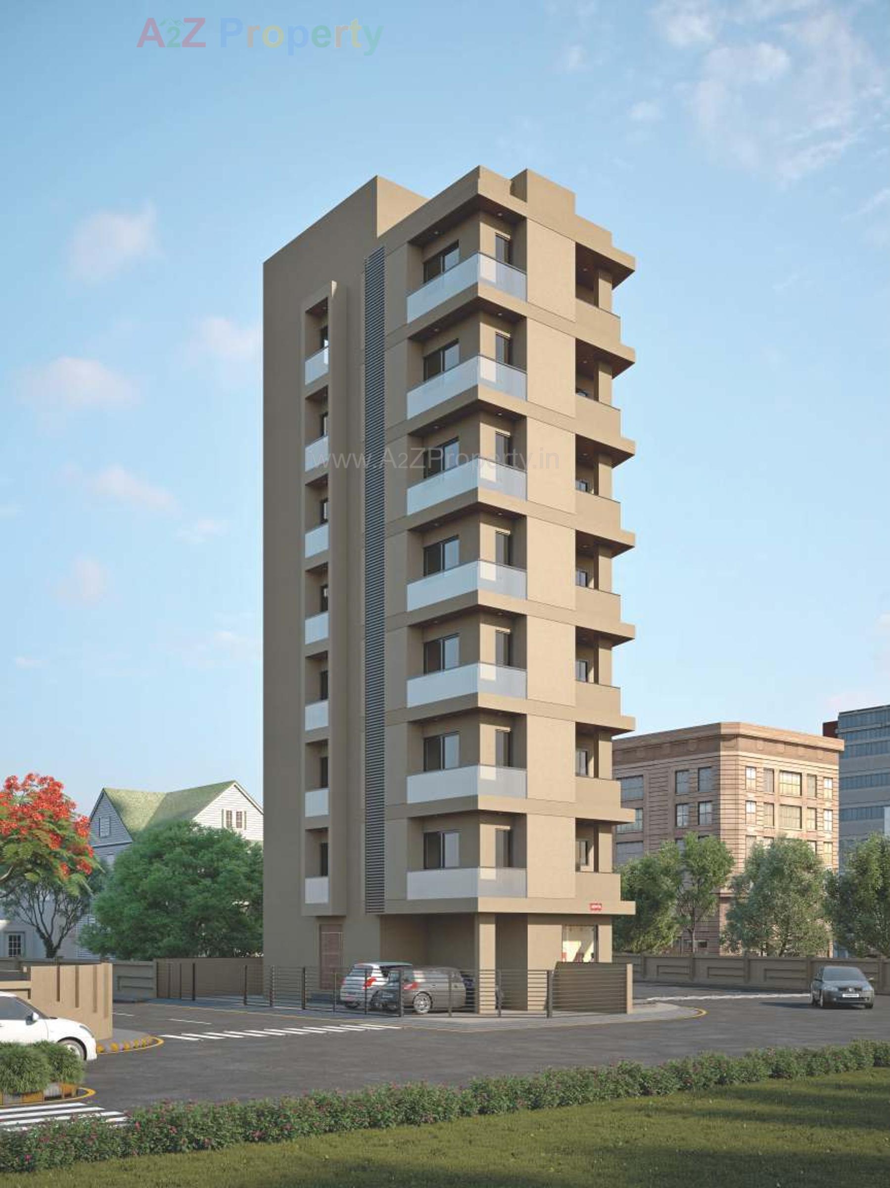 3D Elevation of real estate project Sanskruti located at Raiya, Rajkot, Gujarat