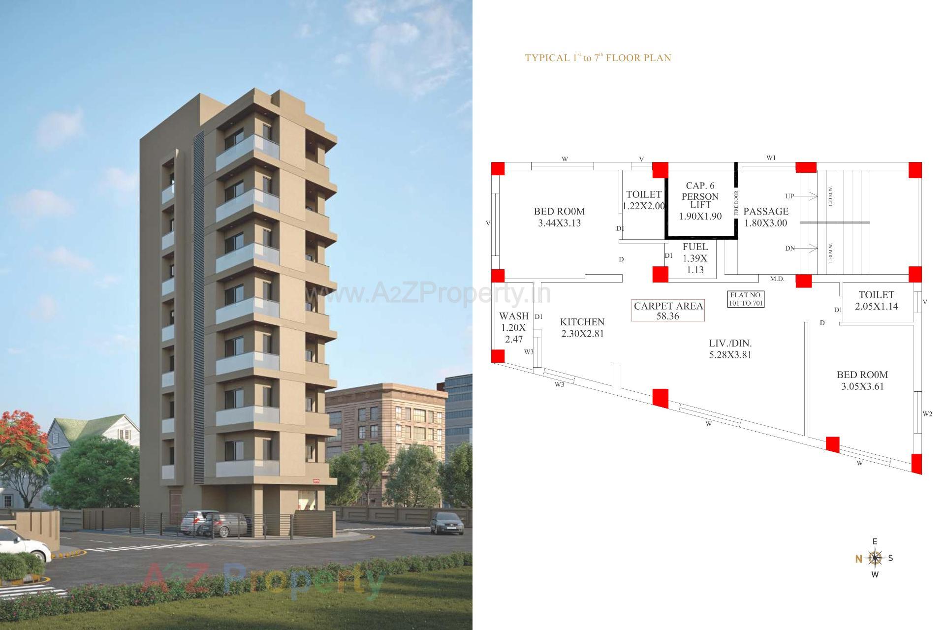Layout of real estate project Sanskruti located at Raiya, Rajkot, Gujarat