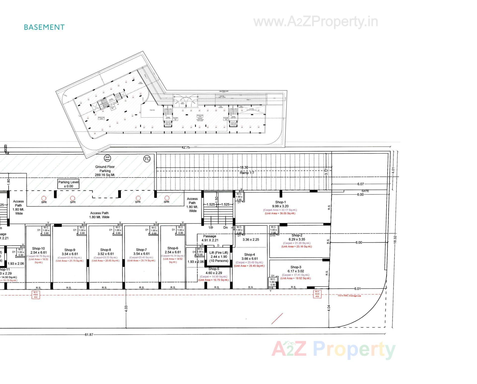 Layout of real estate project Sapphire Elegance located at Rajkot, Rajkot, Gujarat