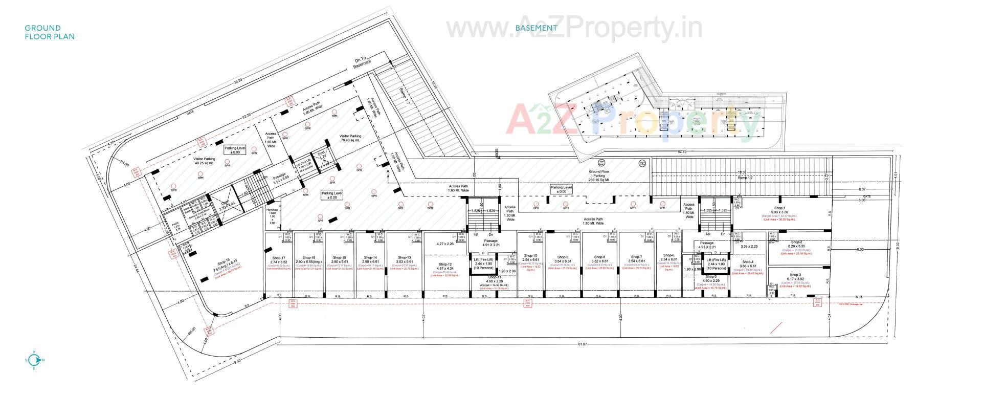 Layout of real estate project Sapphire Elegance located at Rajkot, Rajkot, Gujarat
