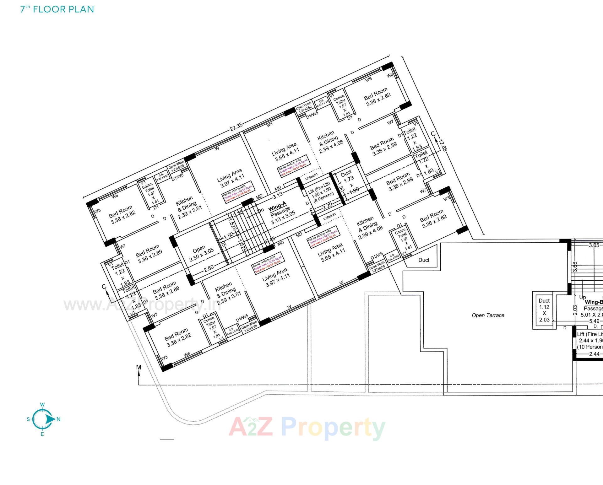 Layout of real estate project Sapphire Elegance located at Rajkot, Rajkot, Gujarat
