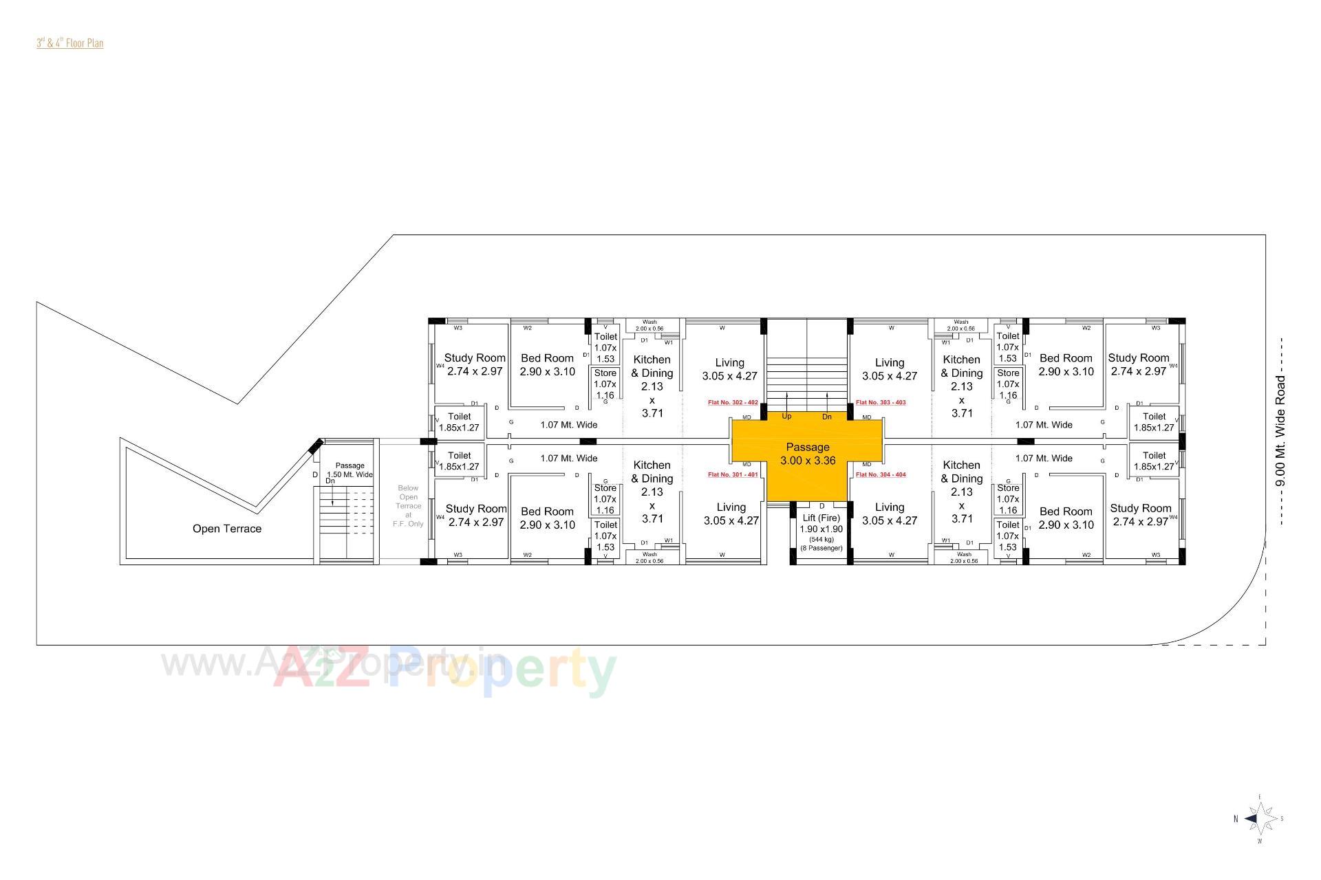 Layout of real estate project Sapphire One located at Raiya, Rajkot, Gujarat