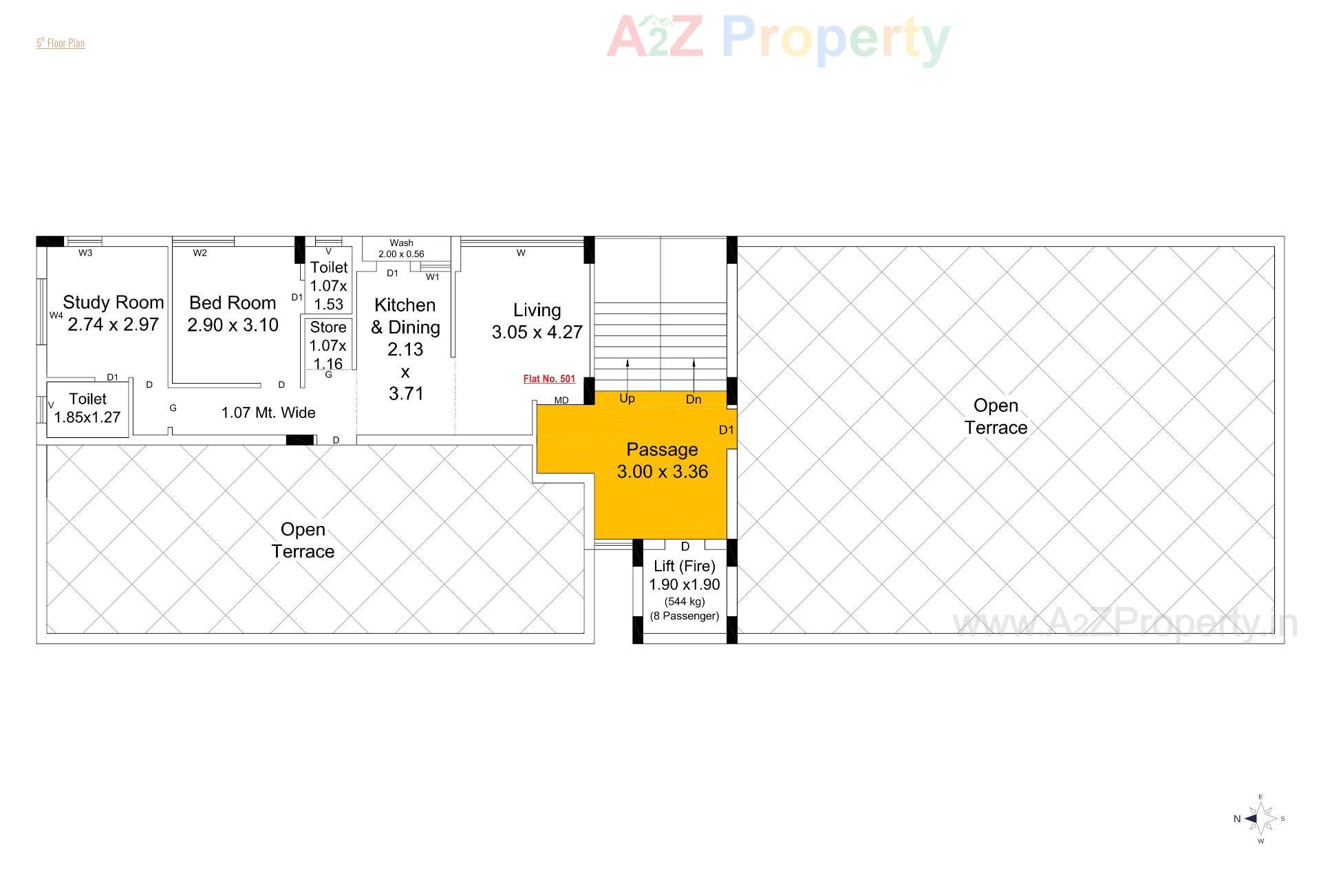 Layout of real estate project Sapphire One located at Raiya, Rajkot, Gujarat