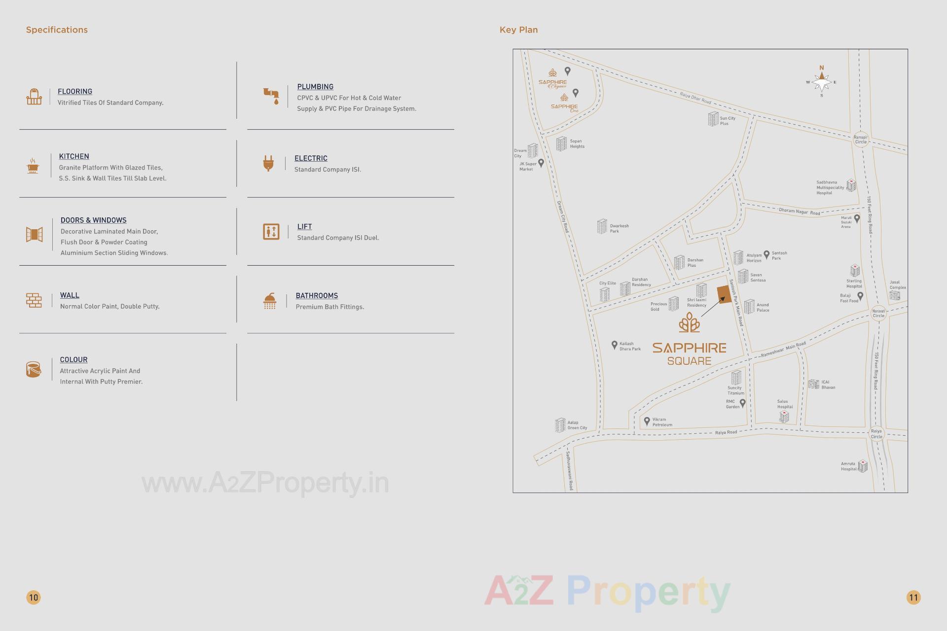  of real estate project Sapphire Square located at Raiya, Rajkot, Gujarat