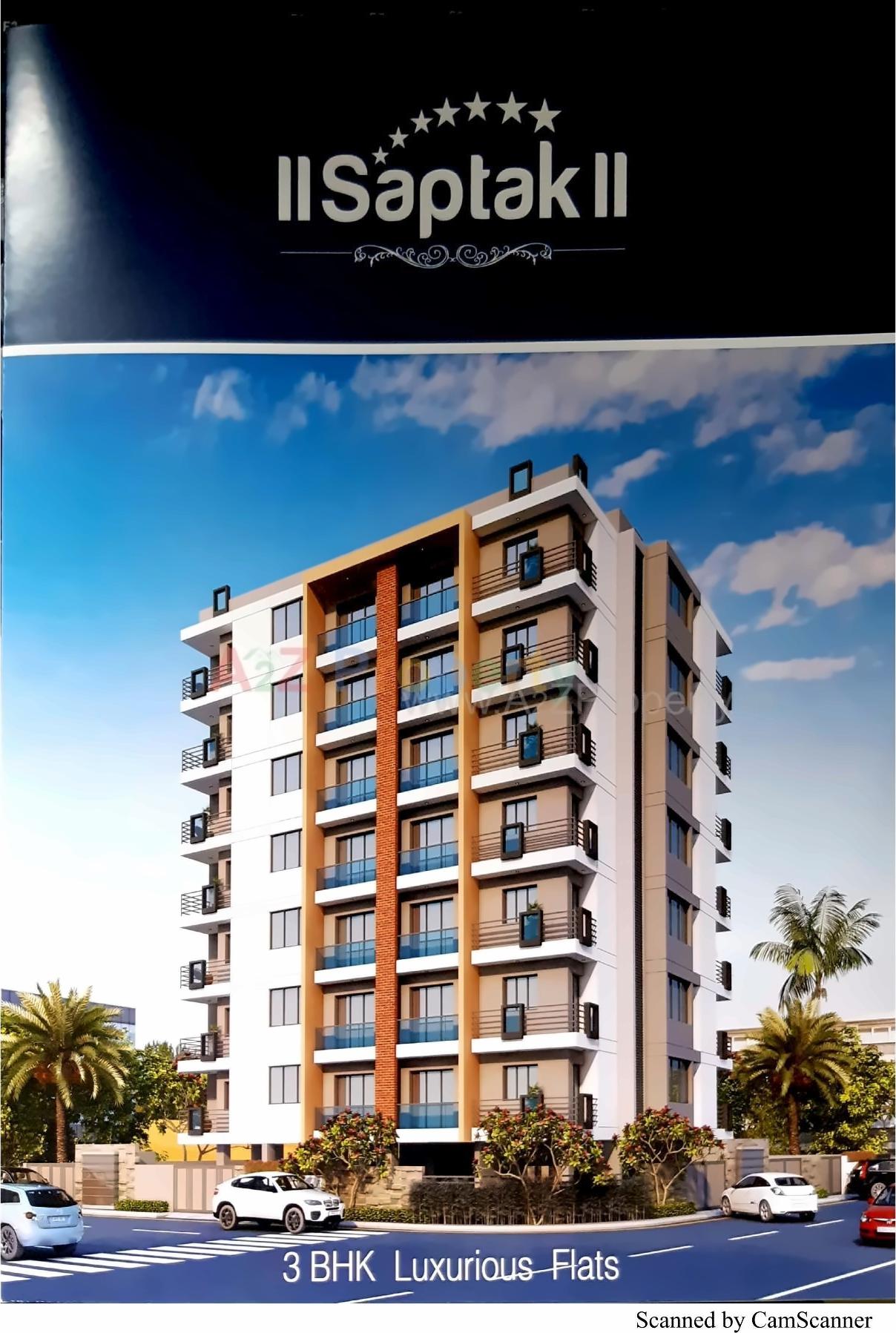 3D Elevation of real estate project Saptak located at Motamava, Rajkot, Gujarat