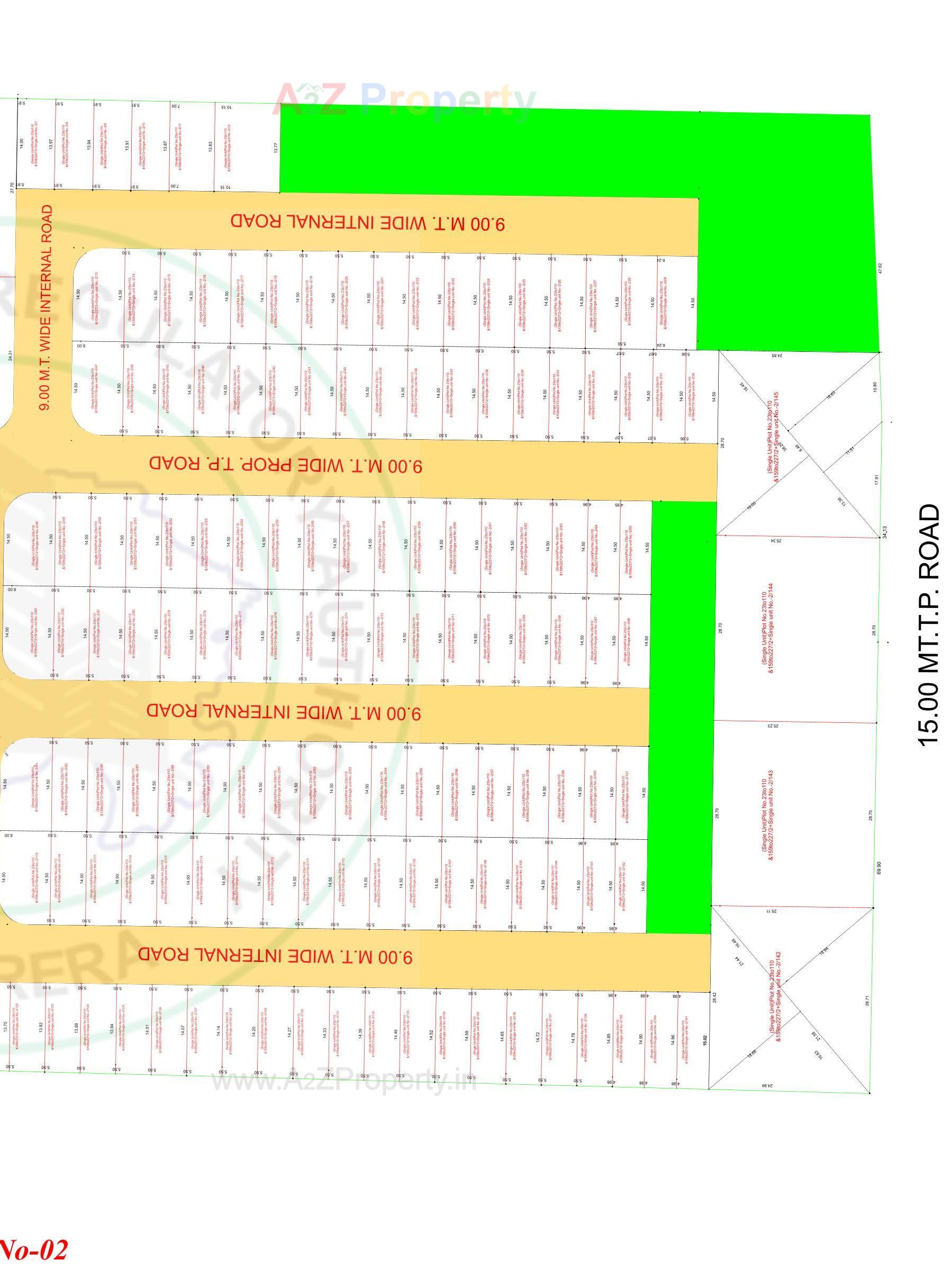 Layout of real estate project Sardar Park located at Mavdi, Rajkot, Gujarat