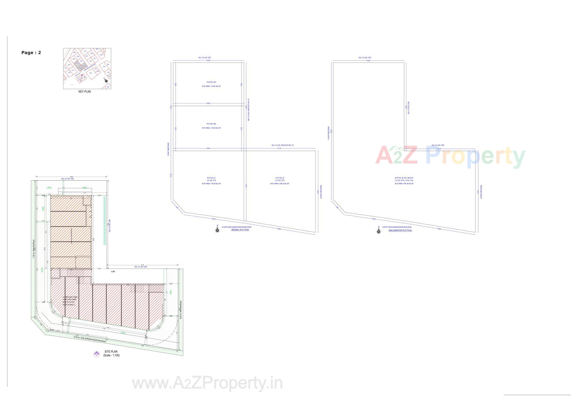 Layout of real estate project Sarthak Square located at Rajkot, Rajkot, Gujarat