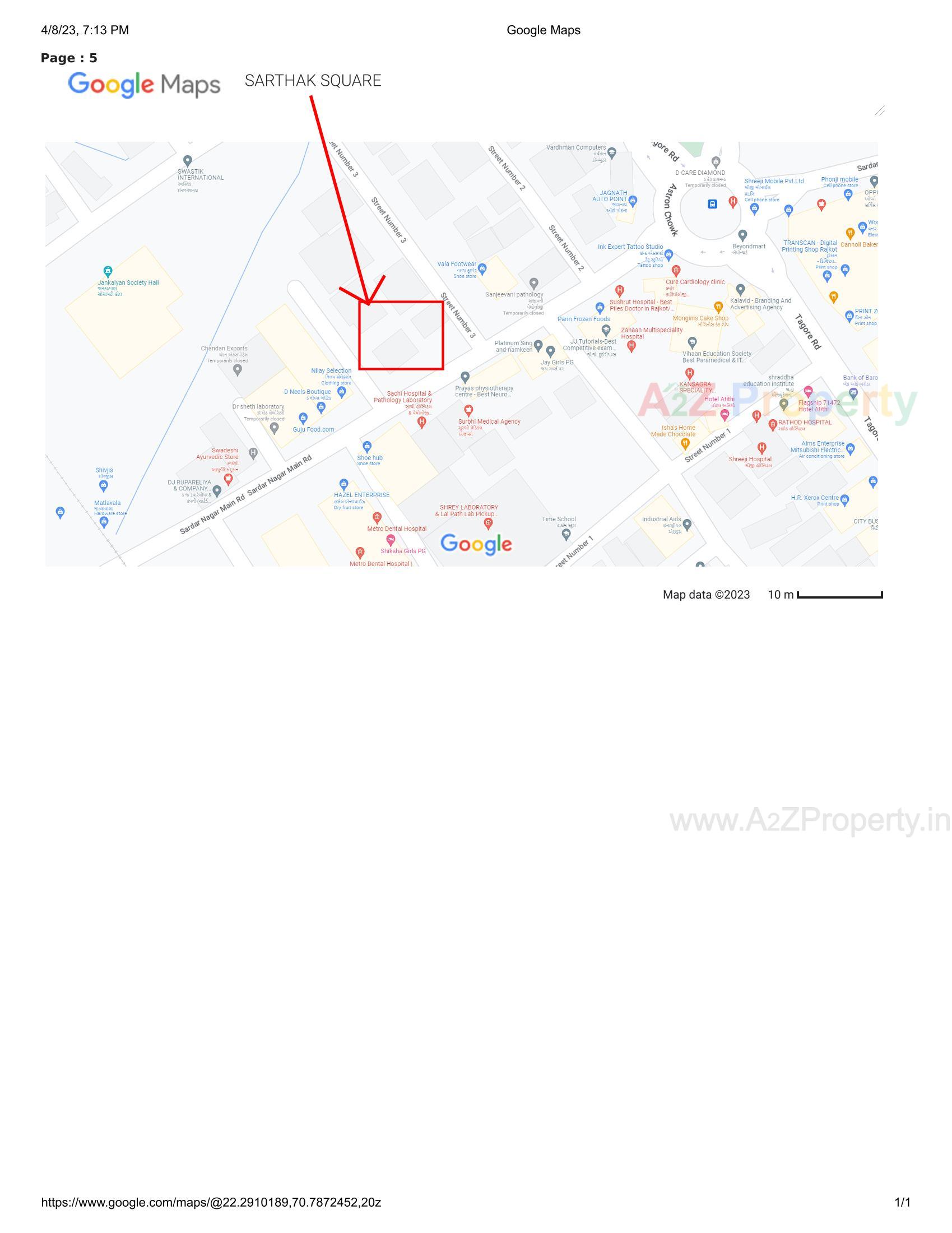  of real estate project Sarthak Square located at Rajkot, Rajkot, Gujarat