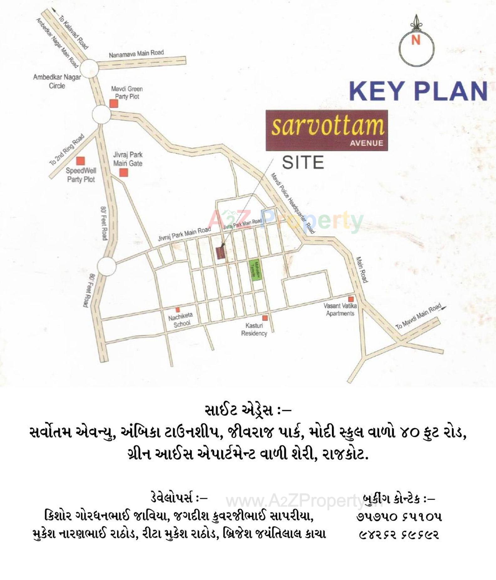  of real estate project Sarvottam Avenue located at Mavdi, Rajkot, Gujarat