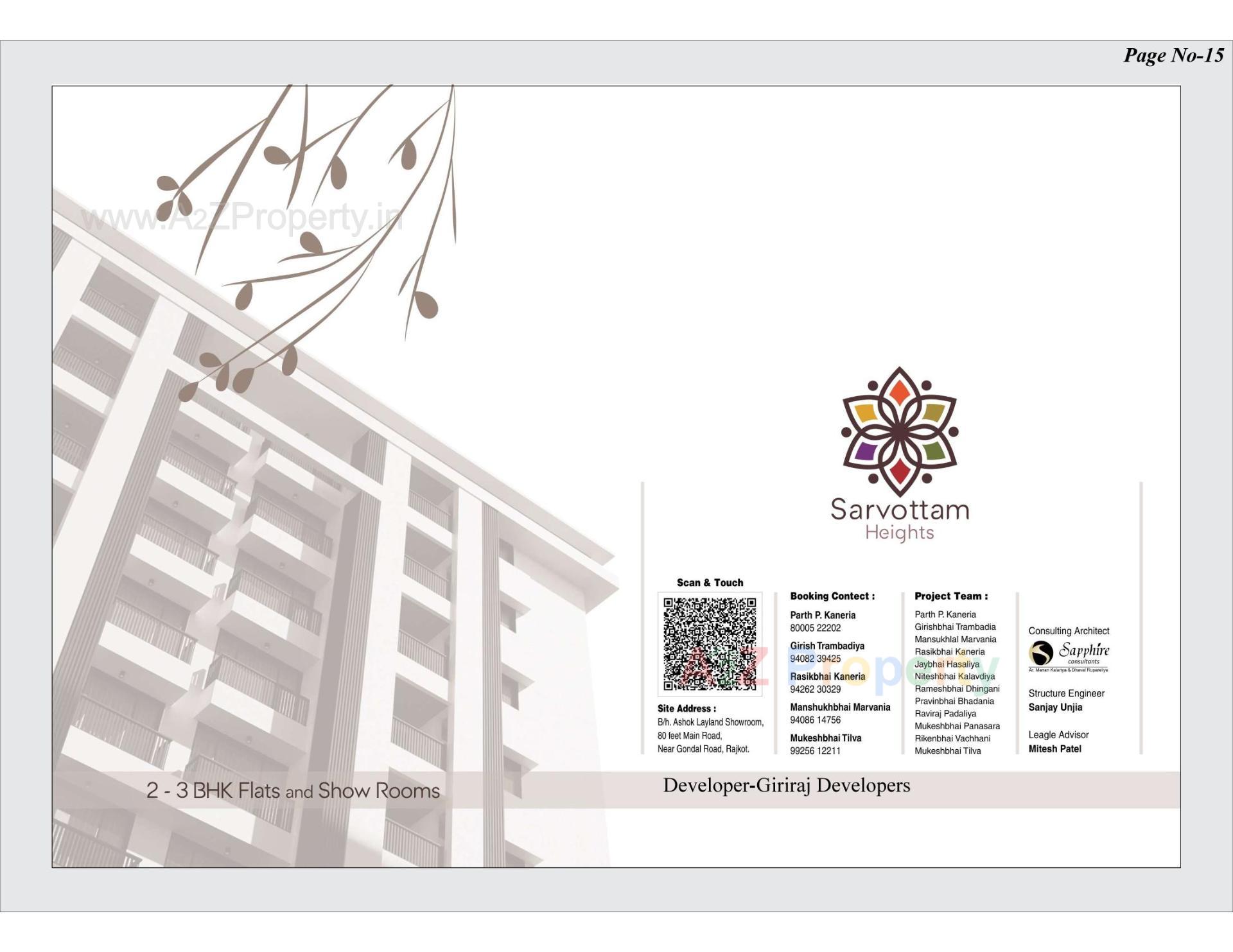  of real estate project Sarvottam Heights located at Kangashiyali, Rajkot, Gujarat