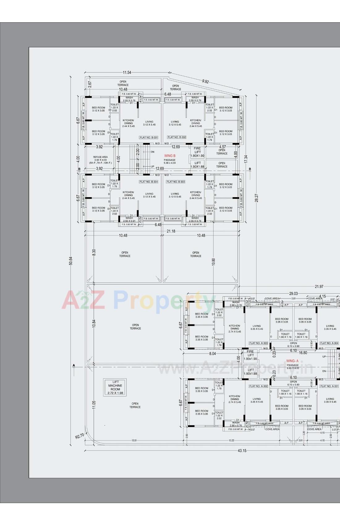 Layout of real estate project Sarvottam Heights located at Kangashiyali, Rajkot, Gujarat