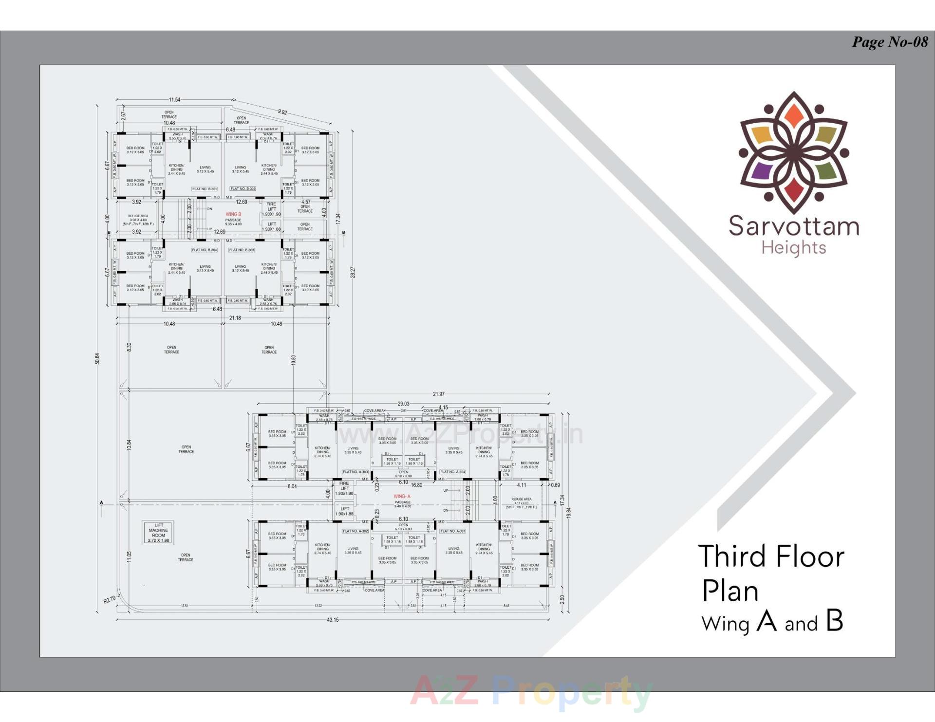  of real estate project Sarvottam Heights located at Kangashiyali, Rajkot, Gujarat