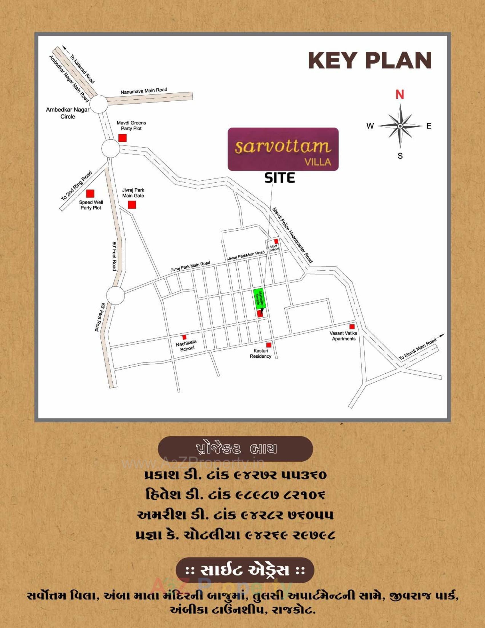  of real estate project Sarvottam Villa located at Mavdi, Rajkot, Gujarat