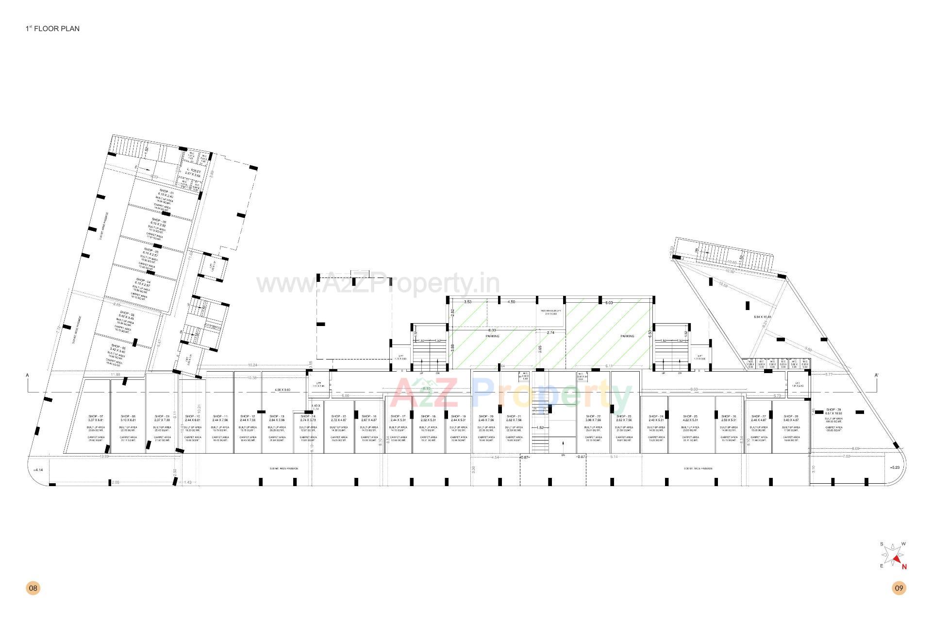Layout of real estate project Satellite Pride located at Rajkot, Rajkot, Gujarat