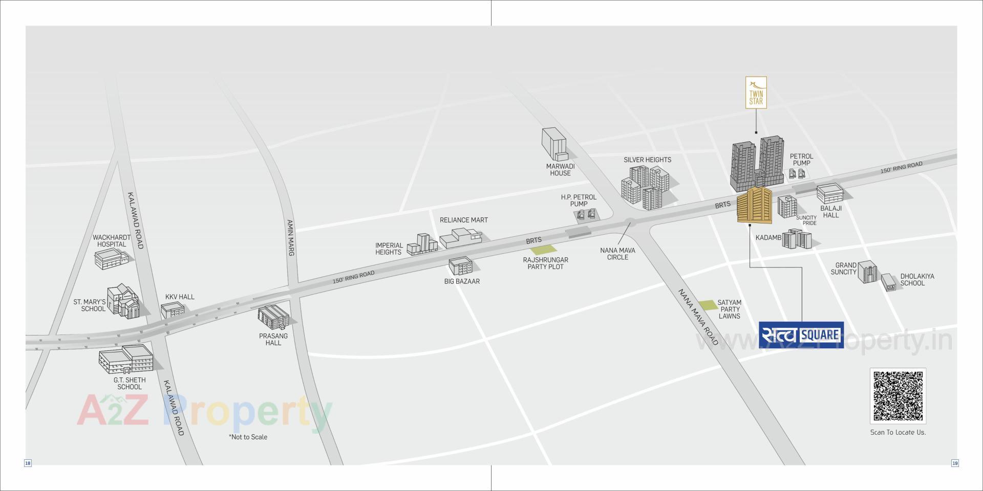  of real estate project Sattva Square located at Nanamava, Rajkot, Gujarat