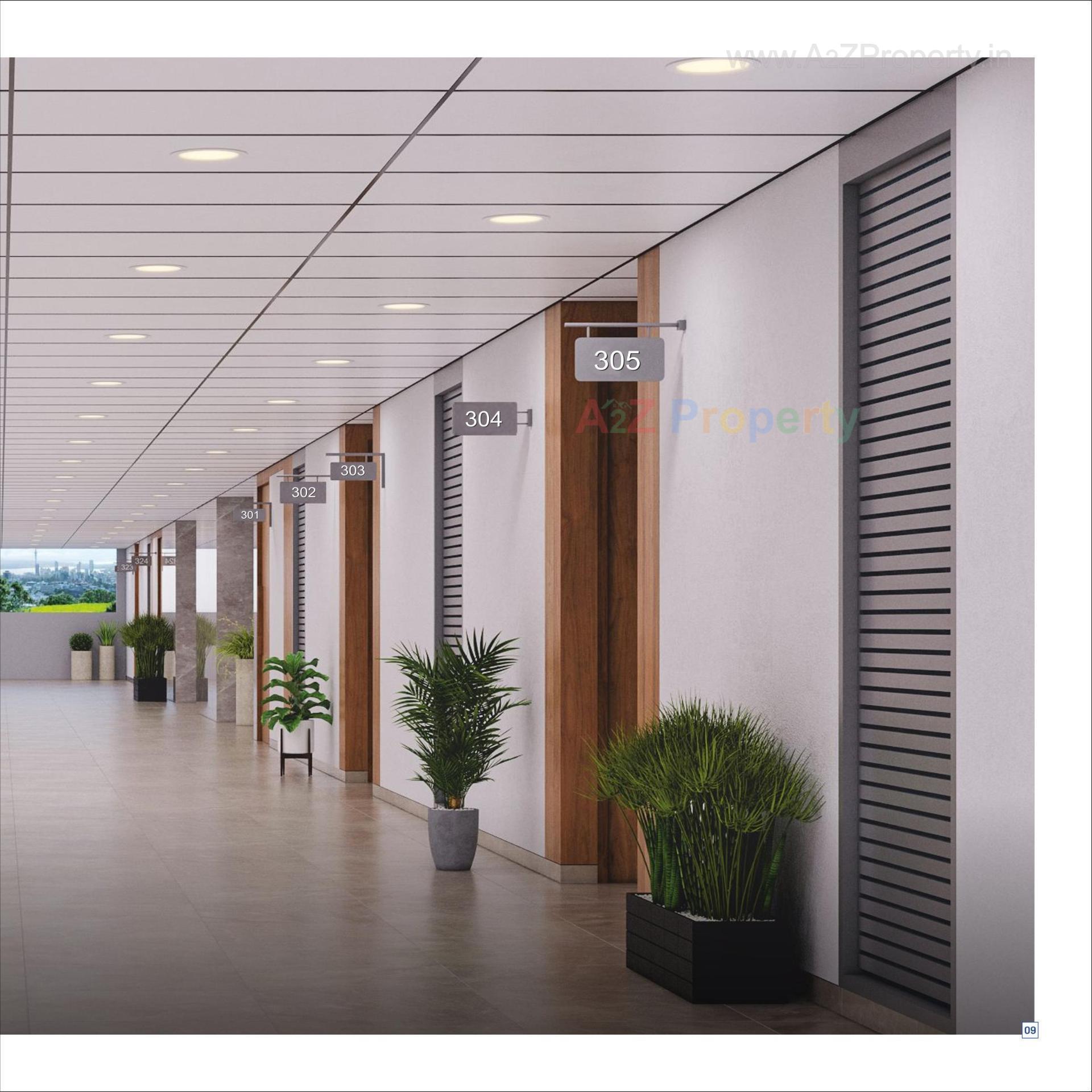 3D Elevation of real estate project Sattva Square located at Nanamava, Rajkot, Gujarat