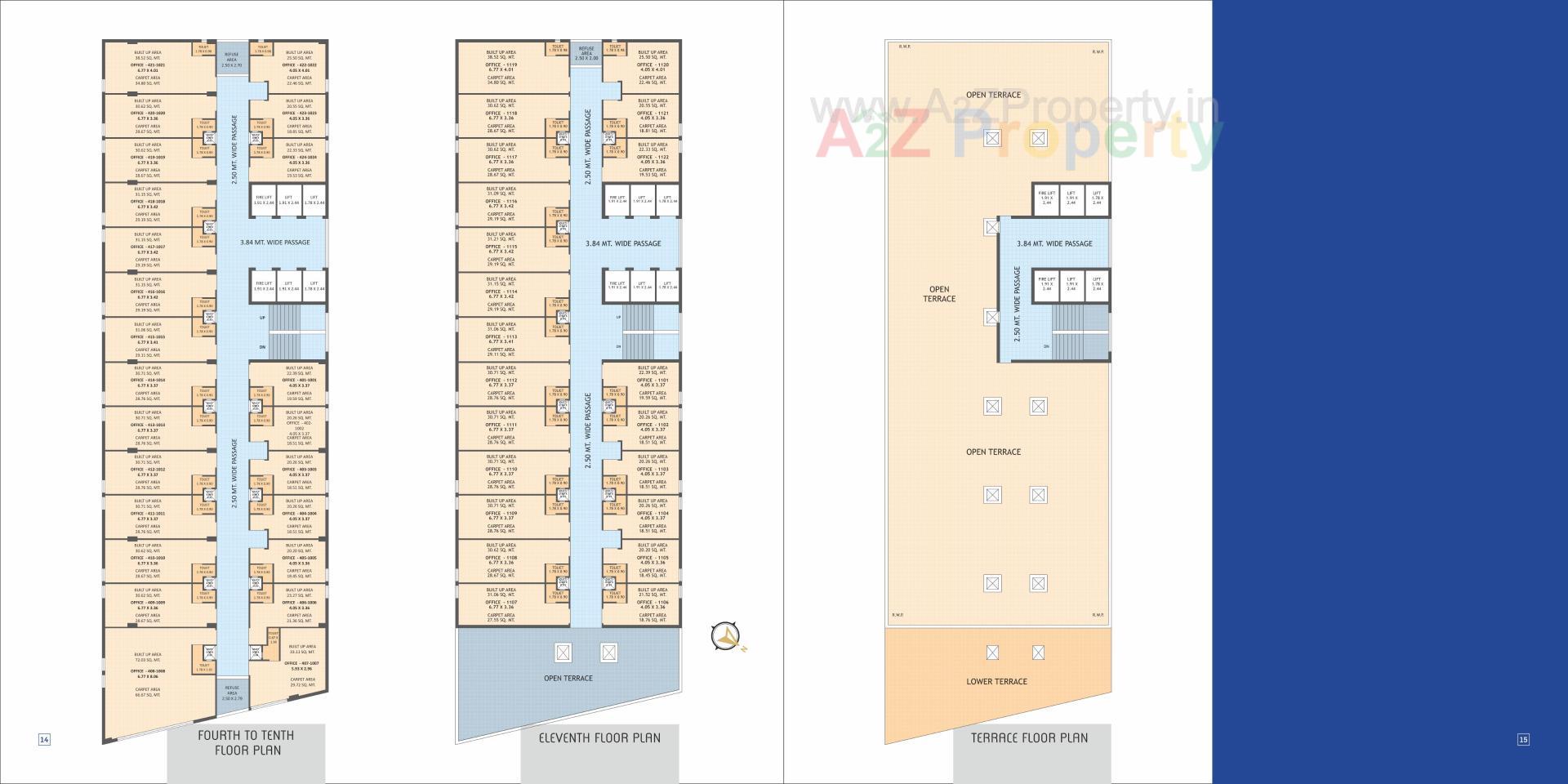 Layout of real estate project Sattva Square located at Nanamava, Rajkot, Gujarat