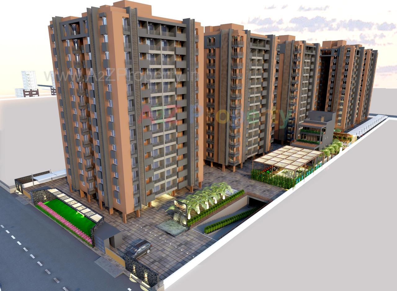3D Elevation of real estate project Satyajeet Sopan located at Mavdi, Rajkot, Gujarat