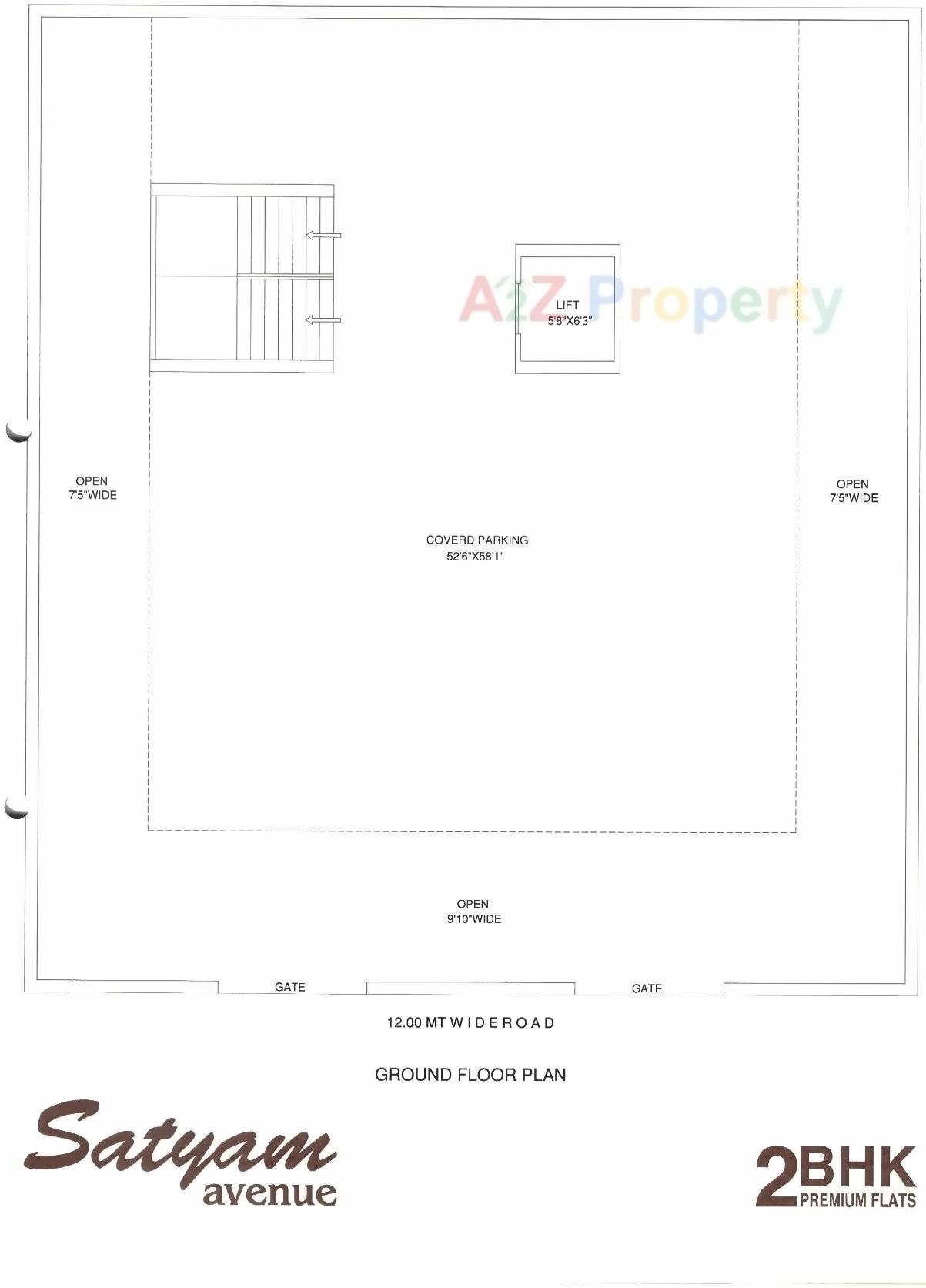  of real estate project Satyam Avenue located at Mavdi, Rajkot, Gujarat