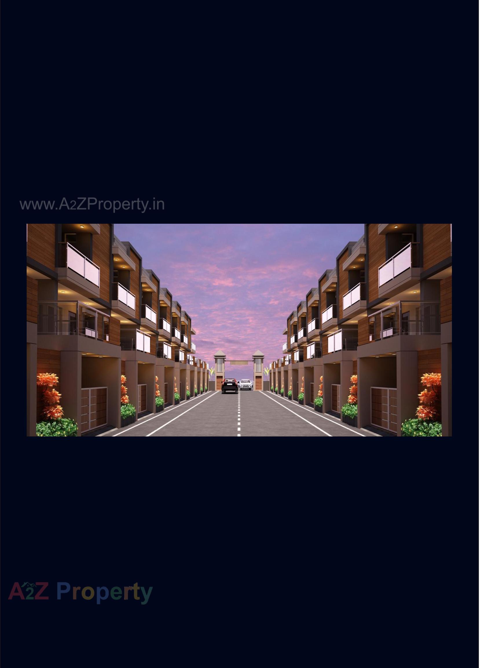 3D Elevation of real estate project Satyam Bunglows located at Vavdi, Rajkot, Gujarat