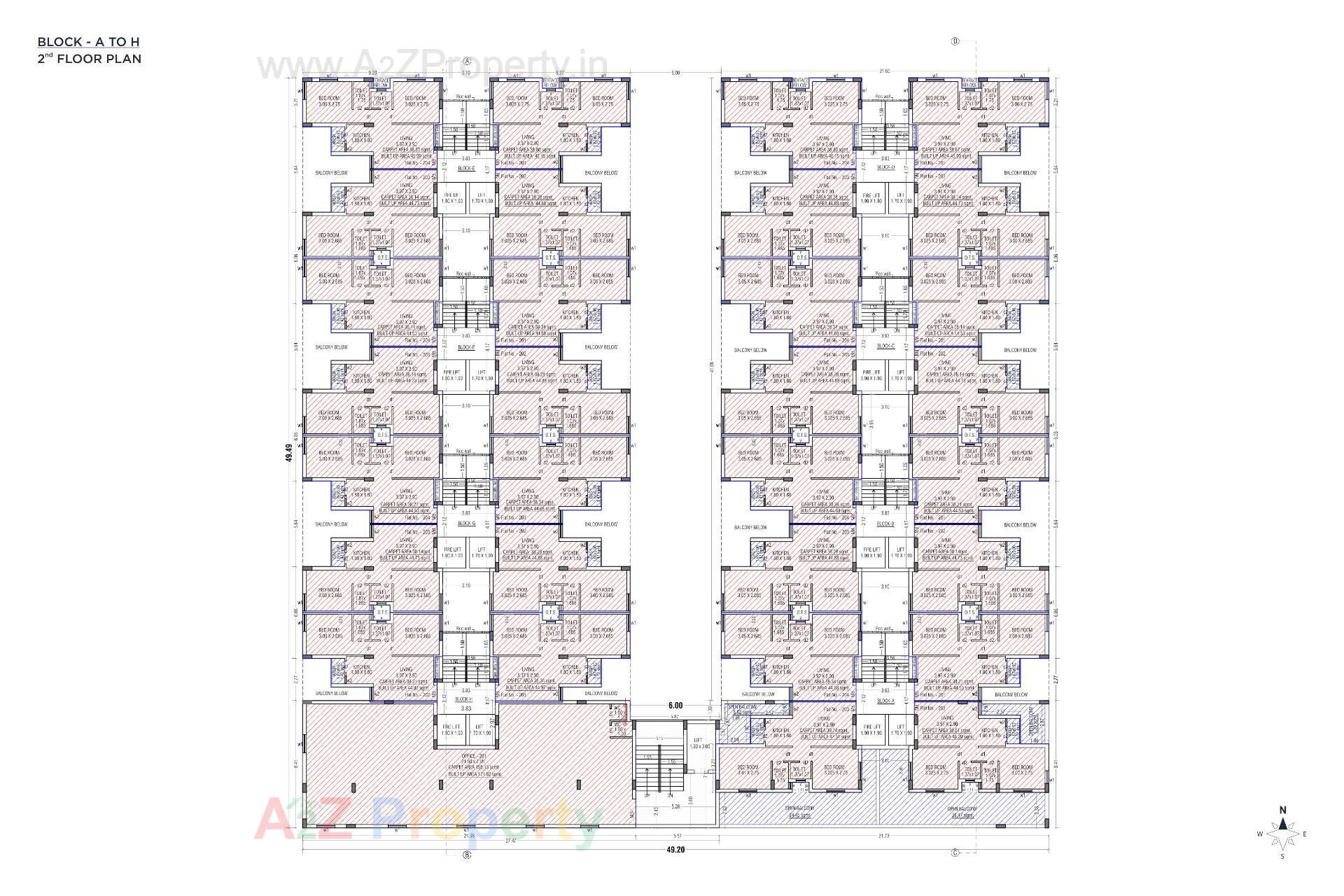 Layout of real estate project Satyam Elegance located at Rajkot, Rajkot, Gujarat