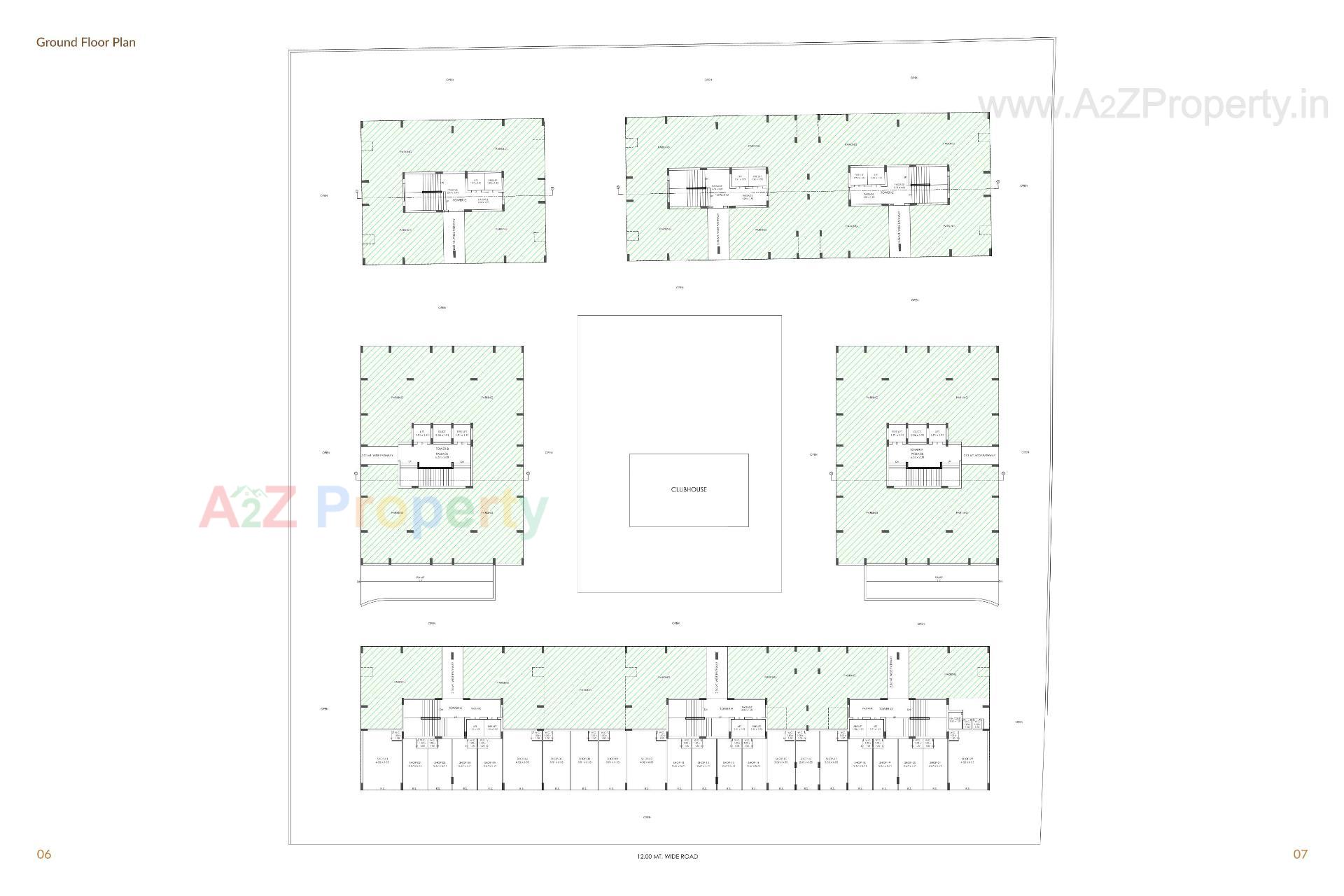 Layout of real estate project Savan Sentosa located at Rajkot, Rajkot, Gujarat