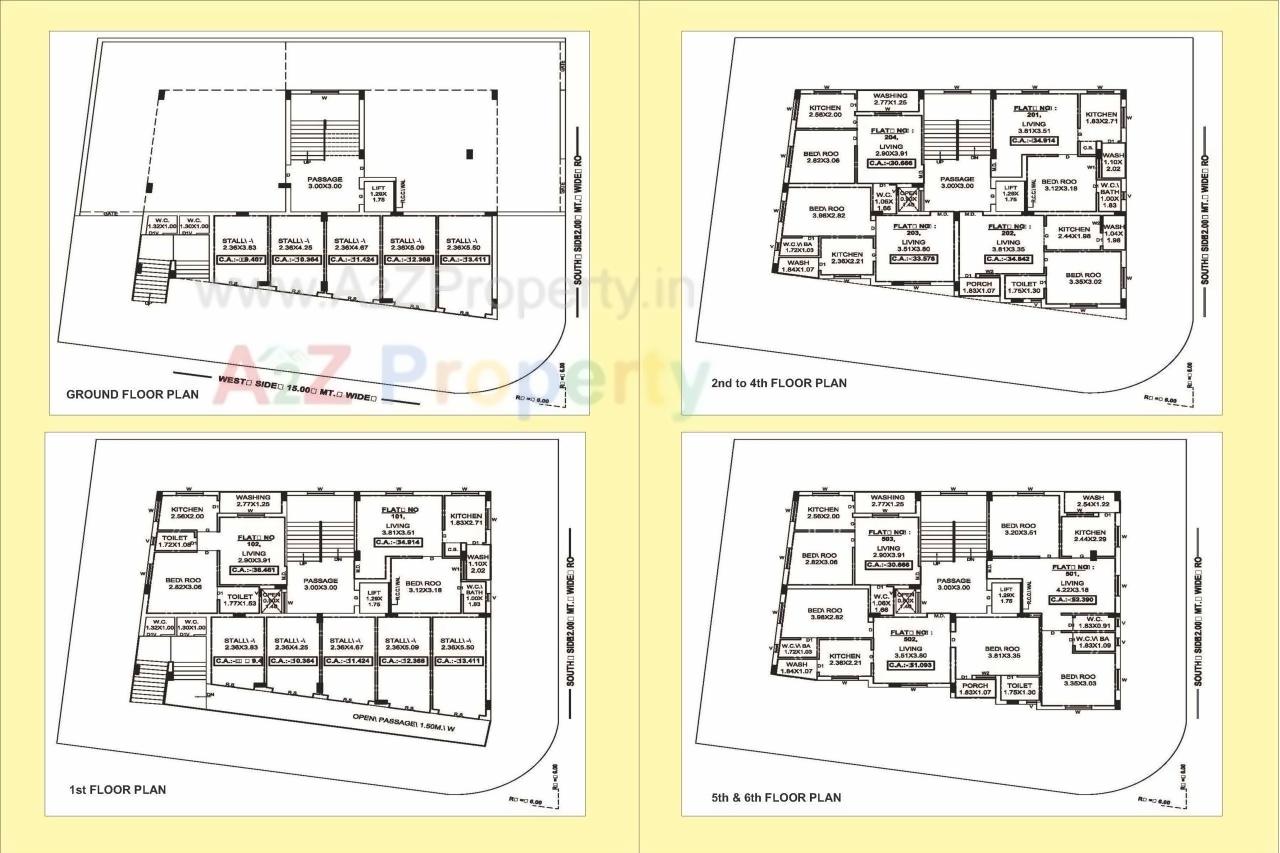 Layout of real estate project Savan Silver Complex located at Rajkot, Rajkot, Gujarat
