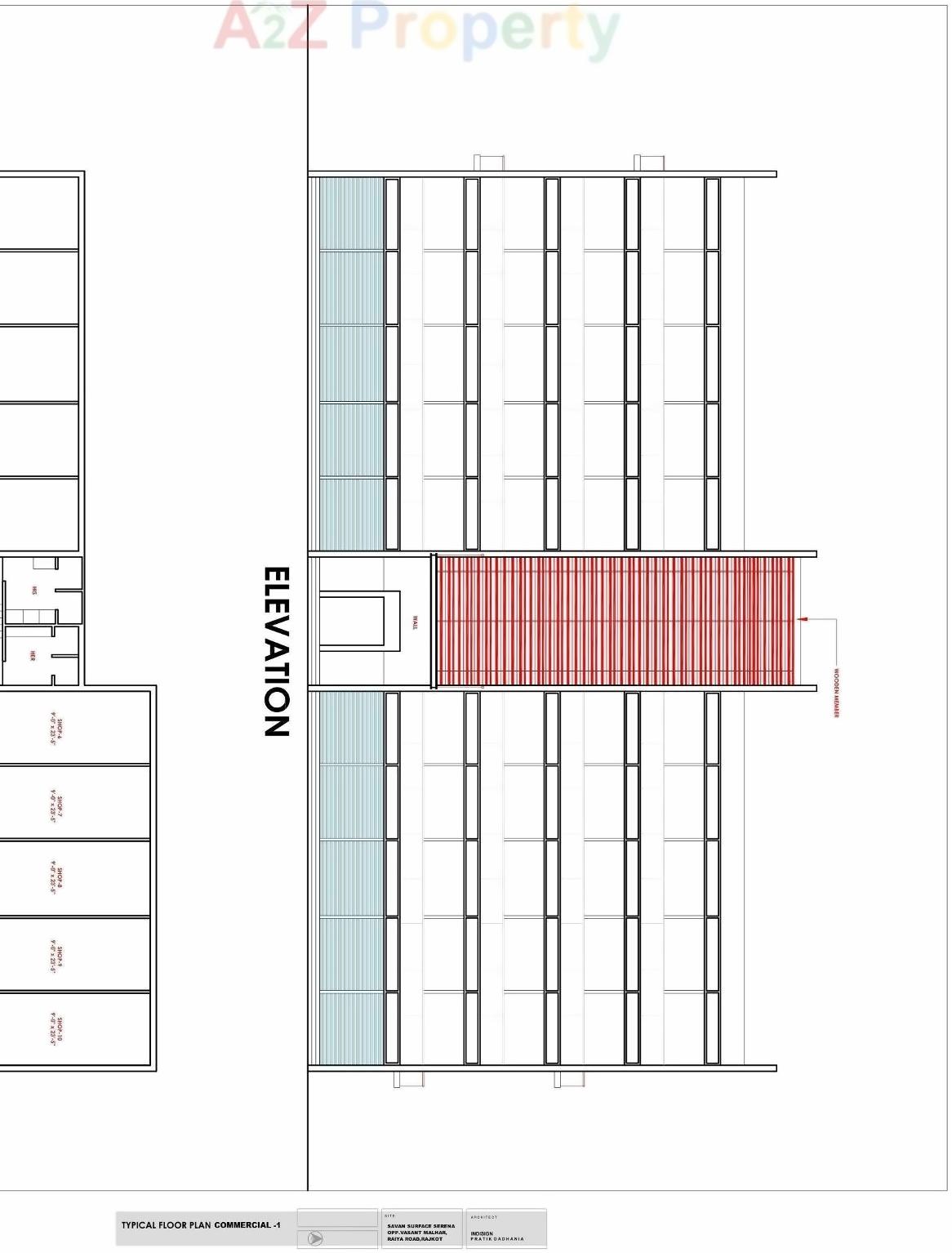 Layout of real estate project Savan Surface Serena located at Raiya, Rajkot, Gujarat