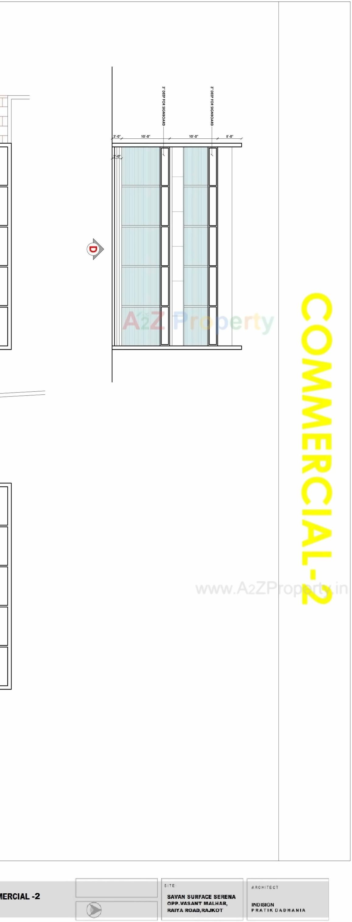 Layout of real estate project Savan Surface Serena located at Raiya, Rajkot, Gujarat