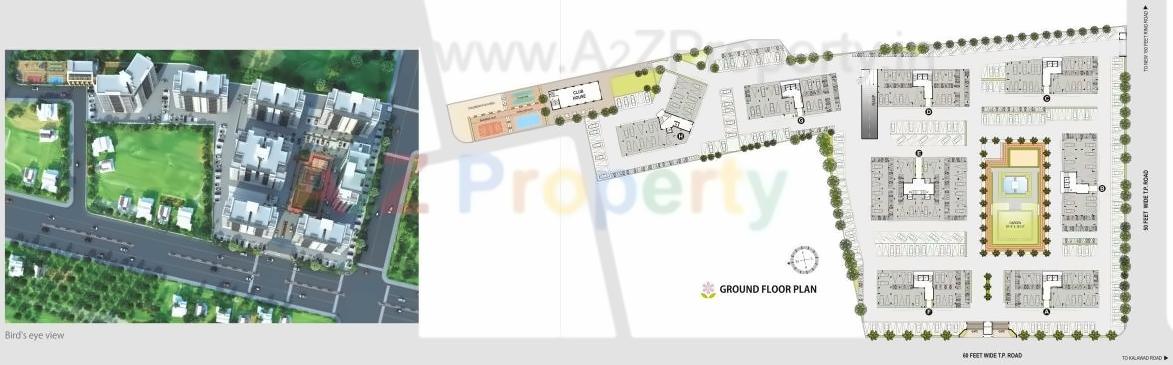 Layout of real estate project Serenity Garden located at Rajkot, Rajkot, Gujarat