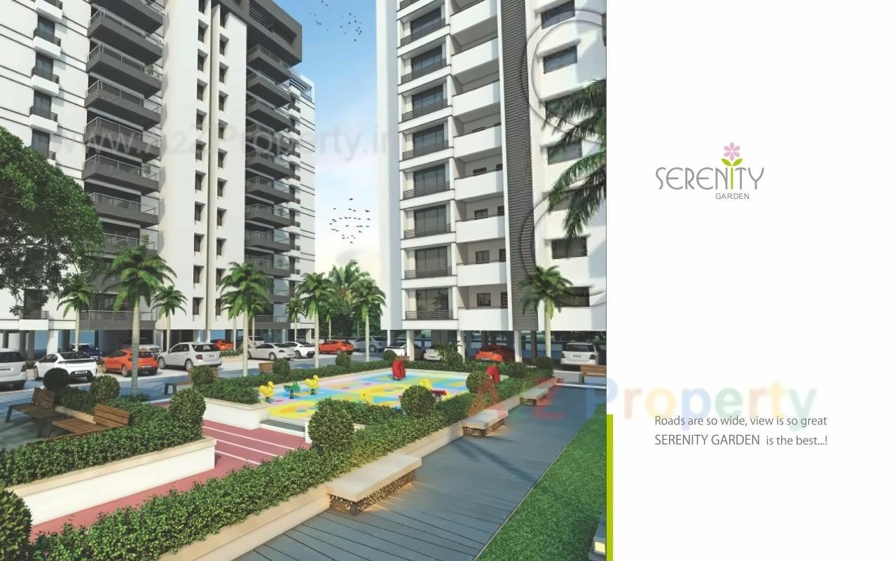 3D Elevation of real estate project Serenity Garden located at Rajkot, Rajkot, Gujarat