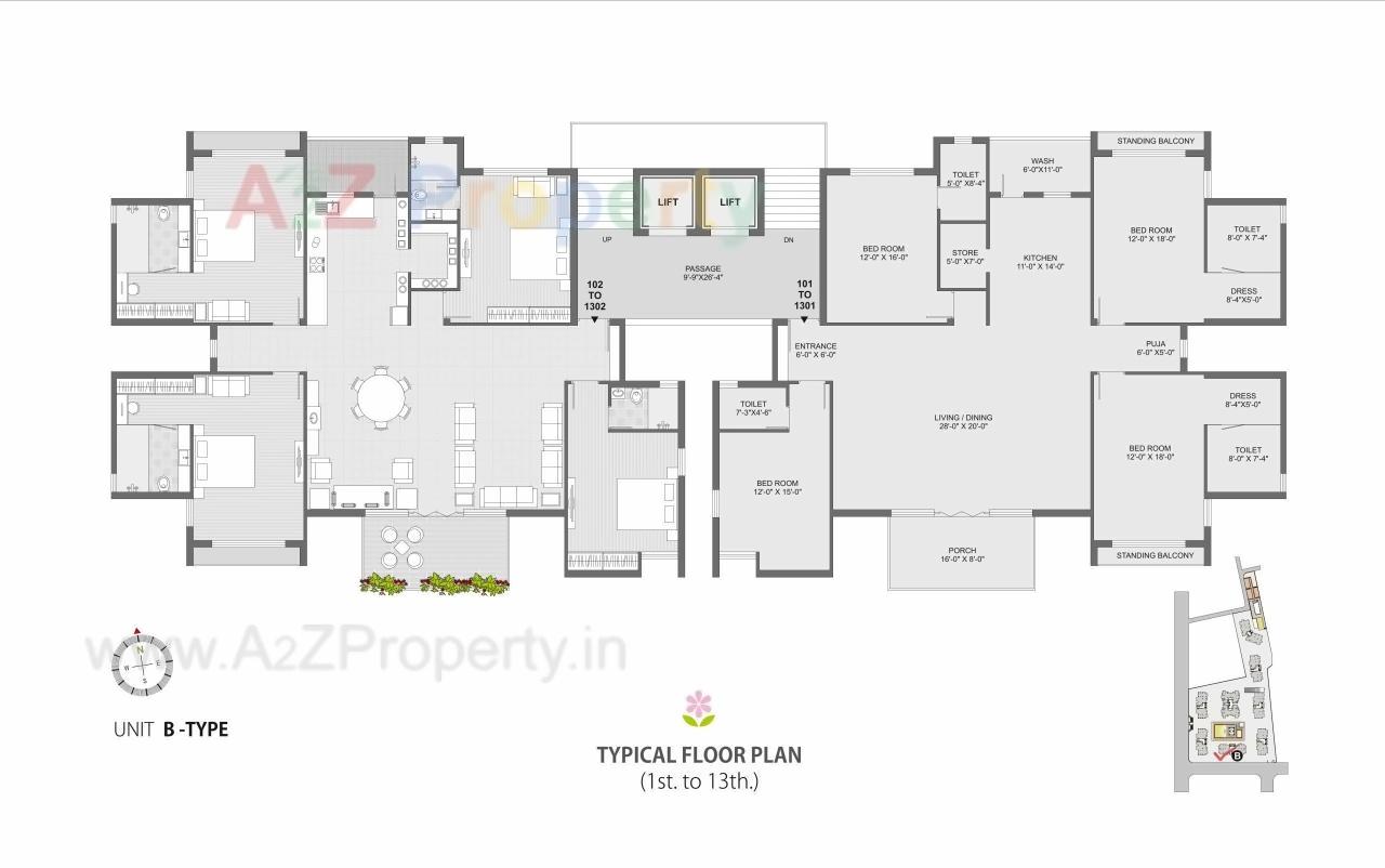 Layout of real estate project Serenity Garden located at Rajkot, Rajkot, Gujarat