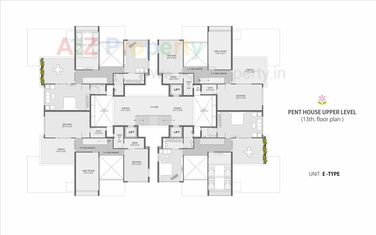 Layout of real estate project Serenity Garden located at Rajkot, Rajkot, Gujarat