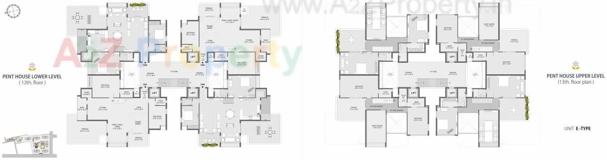 Layout of real estate project Serenity Garden located at Rajkot, Rajkot, Gujarat