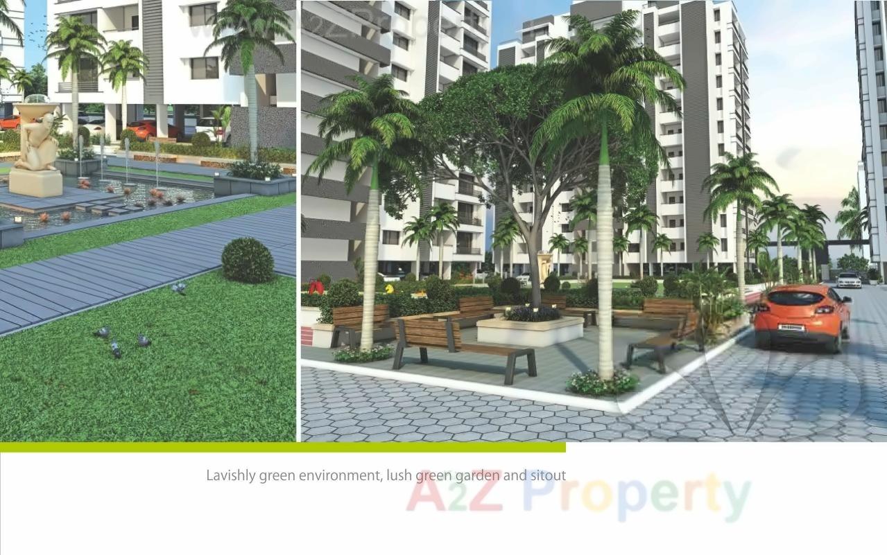 3D Elevation of real estate project Serenity Garden located at Rajkot, Rajkot, Gujarat